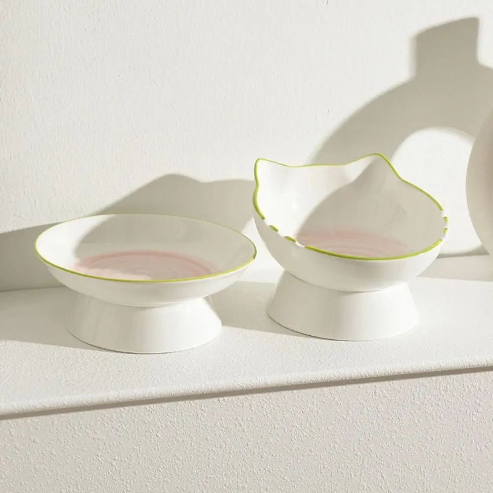 Pet Supplies Ceramic Cat Bowl Creative Cute Pet High Foot Bowl Non-slip Slanted Mouth Cats Drinking Feeder Neck Protection
Pet Supplies Ceramic Cat Bowl Creative Cute Pet High Foot Bowl Non-slip Slanted Mouth Cats Drinking Feeder Neck Protection