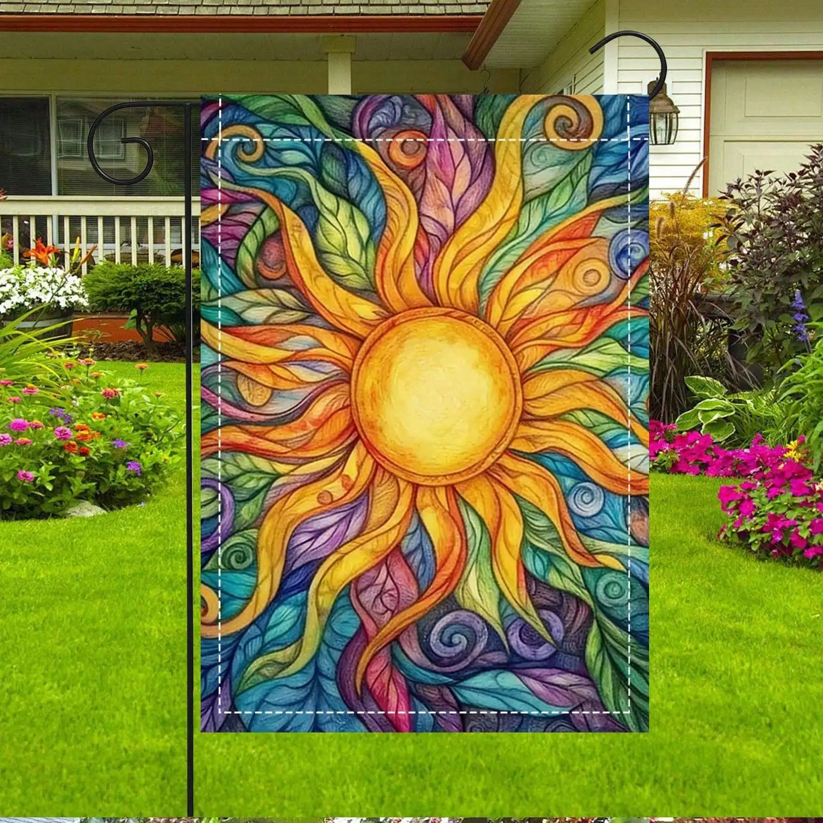 2D-Flat Print Garden Flag, Sun Print, Inspirational Decor, 30x45cm, Flagpole Not Included
2D-Flat Print Garden Flag, Sun Print, Inspirational Decor, 30x45cm, Flagpole Not Included