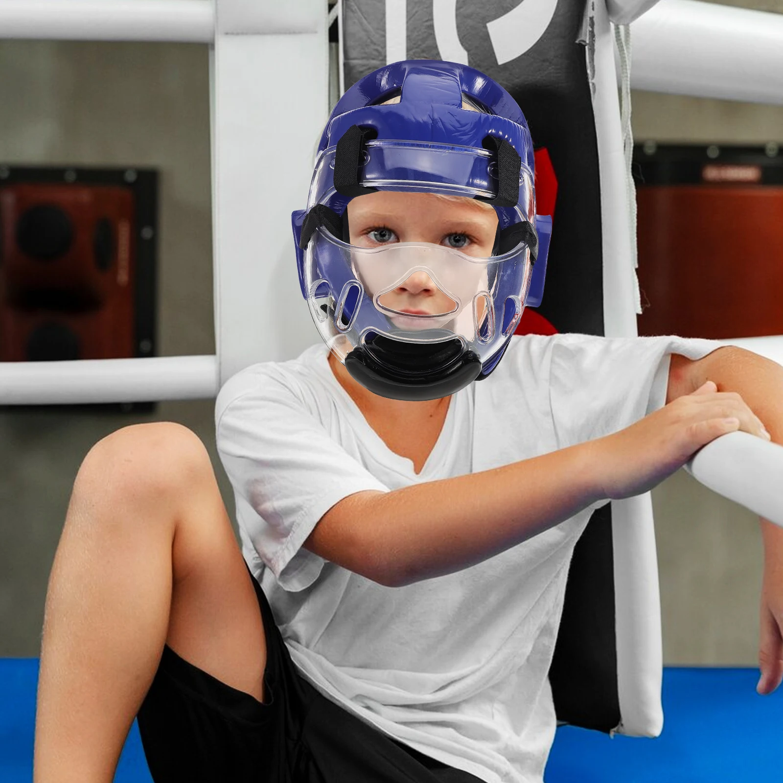 1Set Taekwondo Headgear Face Mask Adjustable Protective Gear Sparring Training Competition Safety Equipment
1Set Taekwondo Headgear Face Mask Adjustable Protective Gear Sparring Training Competition Safety Equipment