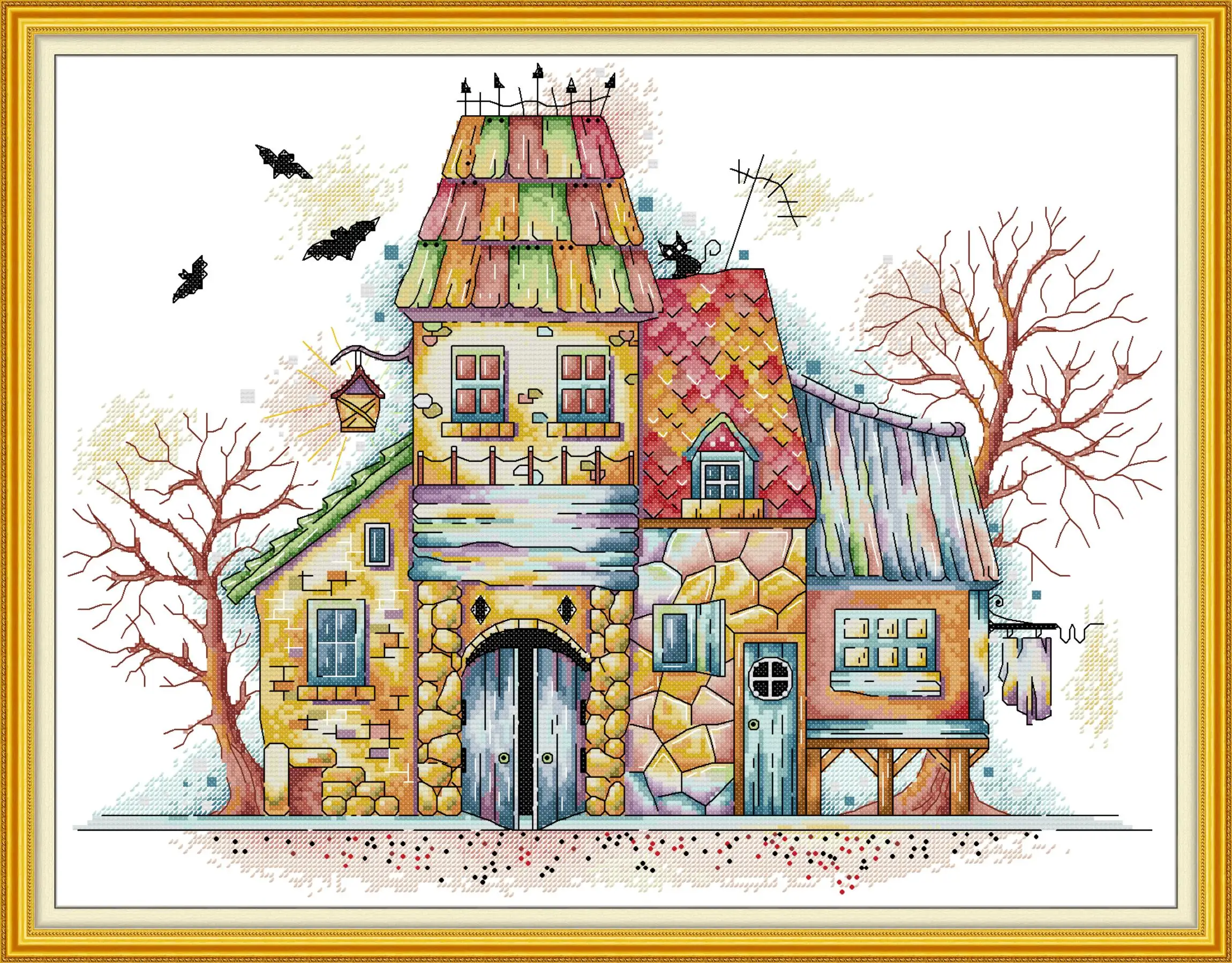 Maydear Full Cross Stitch Kit, 11CT/14CT/16CT/9CT Aida Fabric,DMC Threads Sewing Pattern Embroidery Set-Mysterious Village
Maydear Full Cross Stitch Kit, 11CT/14CT/16CT/9CT Aida Fabric,DMC Threads Sewing Pattern Embroidery Set-Mysterious Village
