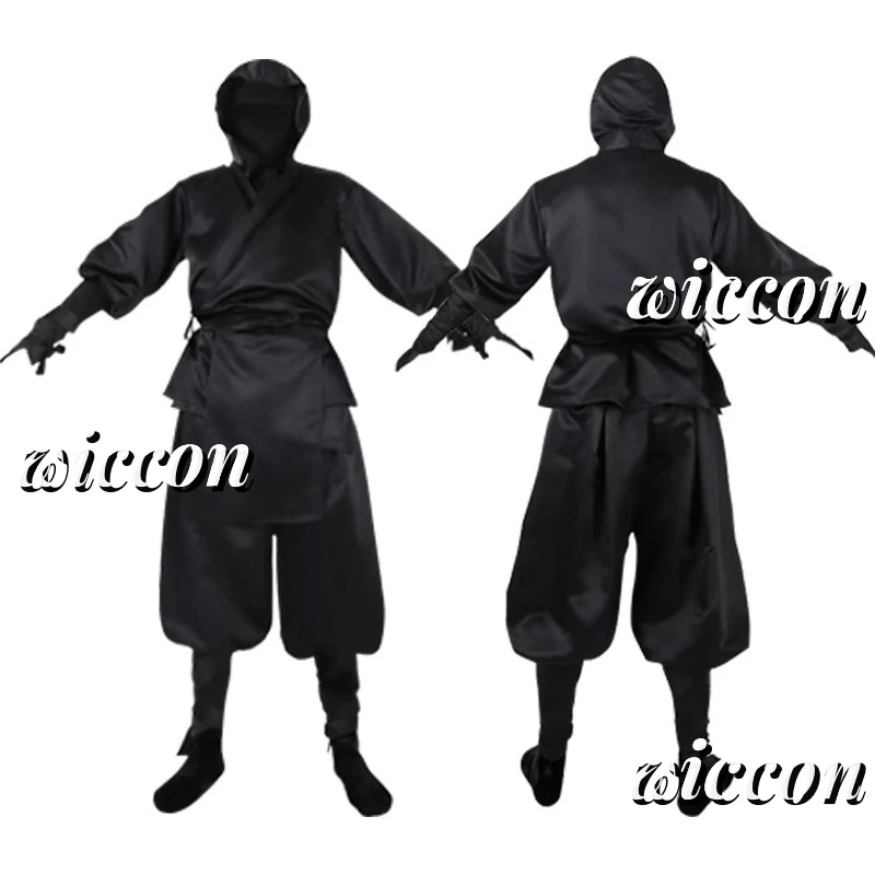 Adult Black Ninja Samurai Kimono Hooded Uniform Stylish Fantasy Outfit For Halloween Carnival Party Dress Up
Adult Black Ninja Samurai Kimono Hooded Uniform Stylish Fantasy Outfit For Halloween Carnival Party Dress Up