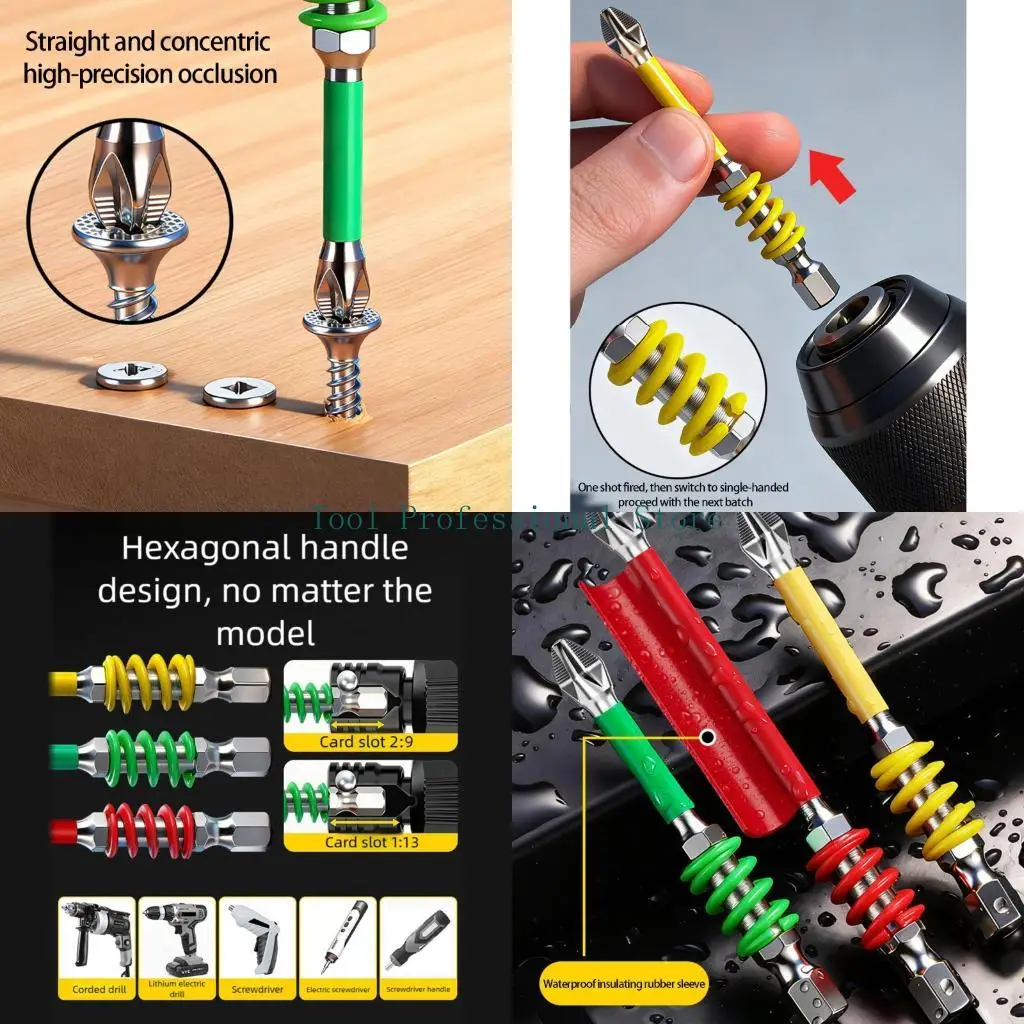57QF Multipurpose Spring Loaded Hexagonal Shank Drill Bit 4Pcs Screwdriver Bit For Various Materials
57QF Multipurpose Spring Loaded Hexagonal Shank Drill Bit 4Pcs Screwdriver Bit For Various Materials