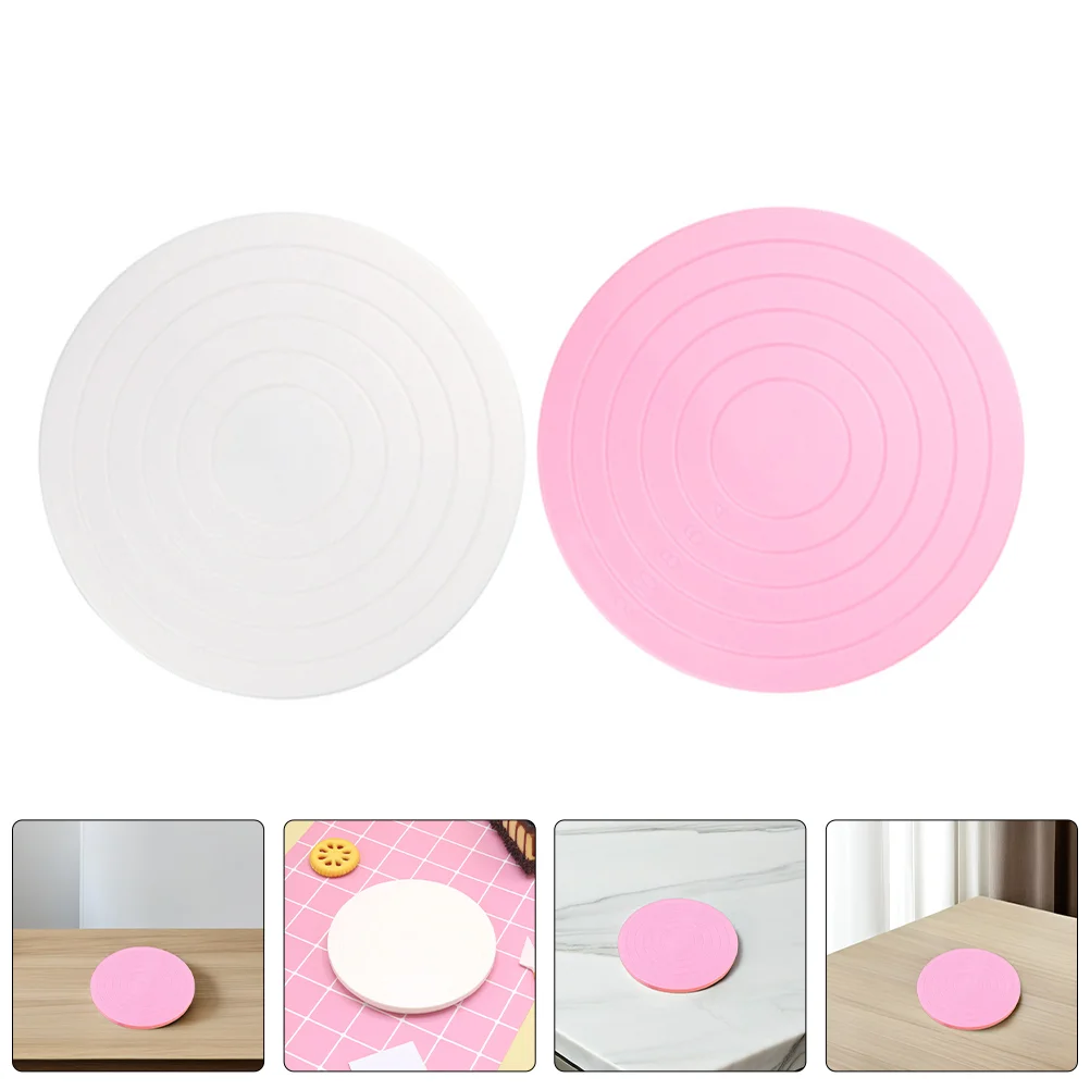 2 Pcs Mini Cake Turntable Display Tool Plastic Round Rotary Decorating Stand Rotating
2 Pcs Mini Cake Turntable Display Tool Plastic Round Rotary Decorating Stand Rotating