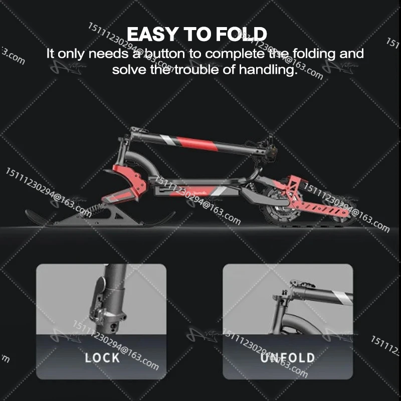 45Km/h Speed 2000W Motor Power E-scooter Electric Snowmobile Snow EScooter/ Off Road Electric Scooter/Tracked EScooter
45Km/h Speed 2000W Motor Power E-scooter Electric Snowmobile Snow EScooter/ Off Road Electric Scooter/Tracked EScooter