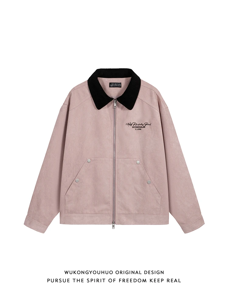 Американская замшевая куртка свободного кроя с вышивкой, весна-осень, с логотипом Detroit, молодежная модная верхняя одежда
Американская замшевая куртка свободного кроя с вышивкой, весна-осень, с логотипом Detroit, молодежная модная верхняя одежда