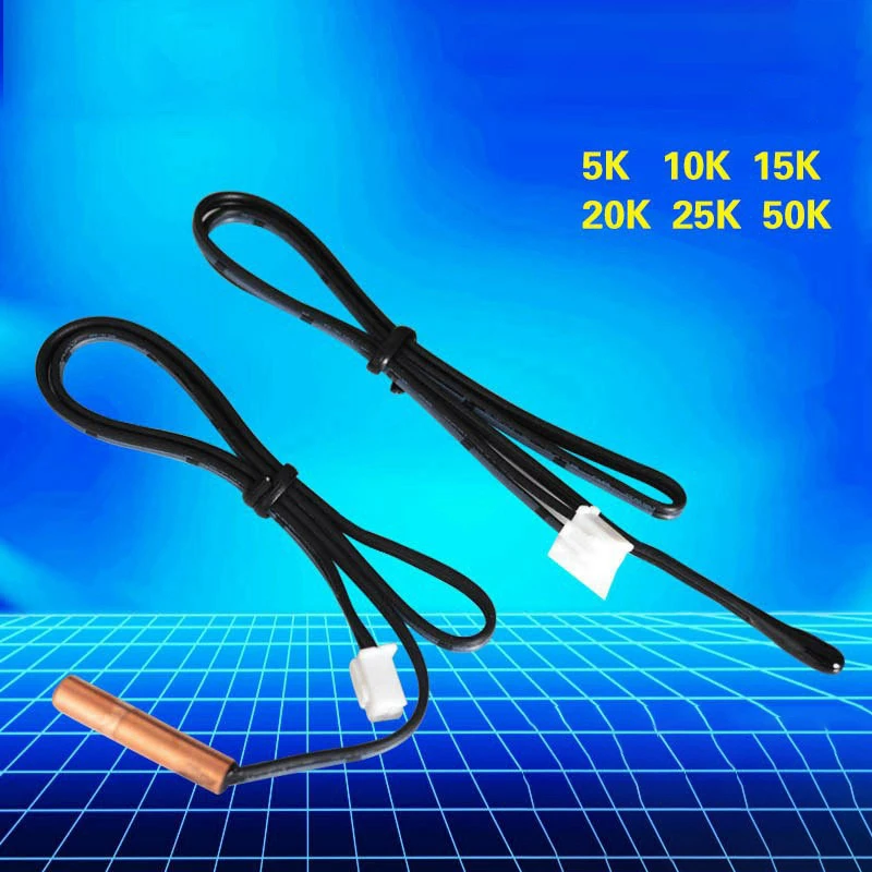 1PCS Air Conditioning Temperature Sensor Air Conditioning Probe Copper/Plastic Head 5K 10K 15K 20K 50K 100K With 2P 2.54mm Head
1PCS Air Conditioning Temperature Sensor Air Conditioning Probe Copper/Plastic Head 5K 10K 15K 20K 50K 100K With 2P 2.54mm Head