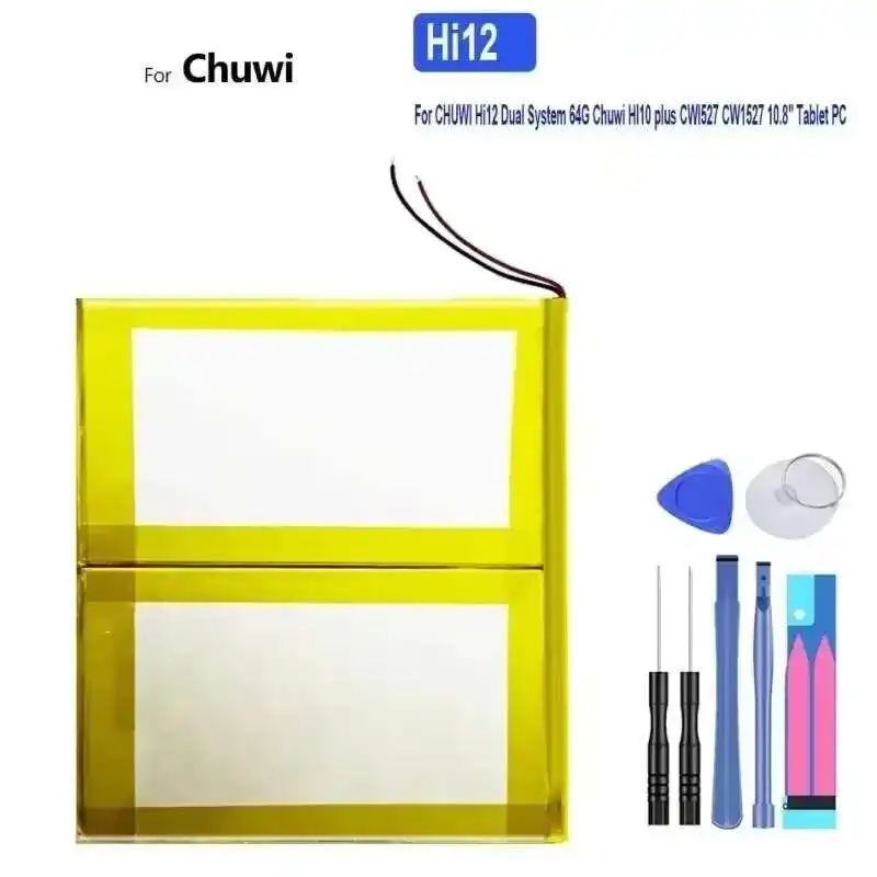 Tablet Battery 10000mAh For Chuwi Hi12 Dual System 64G HI10 Plus CW1527 10.8" Tablet PC NO Connector
Tablet Battery 10000mAh For Chuwi Hi12 Dual System 64G HI10 Plus CW1527 10.8" Tablet PC NO Connector
