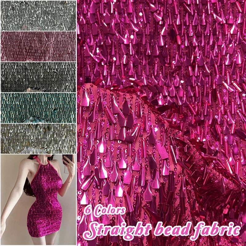 Straight PET Sequined Embroidery Fabric Spring and Summer Dress Creative Stage Performance Clothing DIY Sewing Fabric by Yard
Straight PET Sequined Embroidery Fabric Spring and Summer Dress Creative Stage Performance Clothing DIY Sewing Fabric by Yard