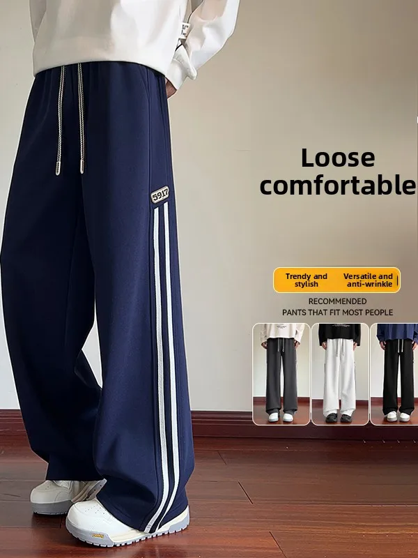 New 2025 Men's Casual Pants Floor-Length Autumn Winter Straight Leg Loose Fit Spor Comfortable Cotton Hong Kong Sle
New 2025 Men's Casual Pants Floor-Length Autumn Winter Straight Leg Loose Fit Spor Comfortable Cotton Hong Kong Sle