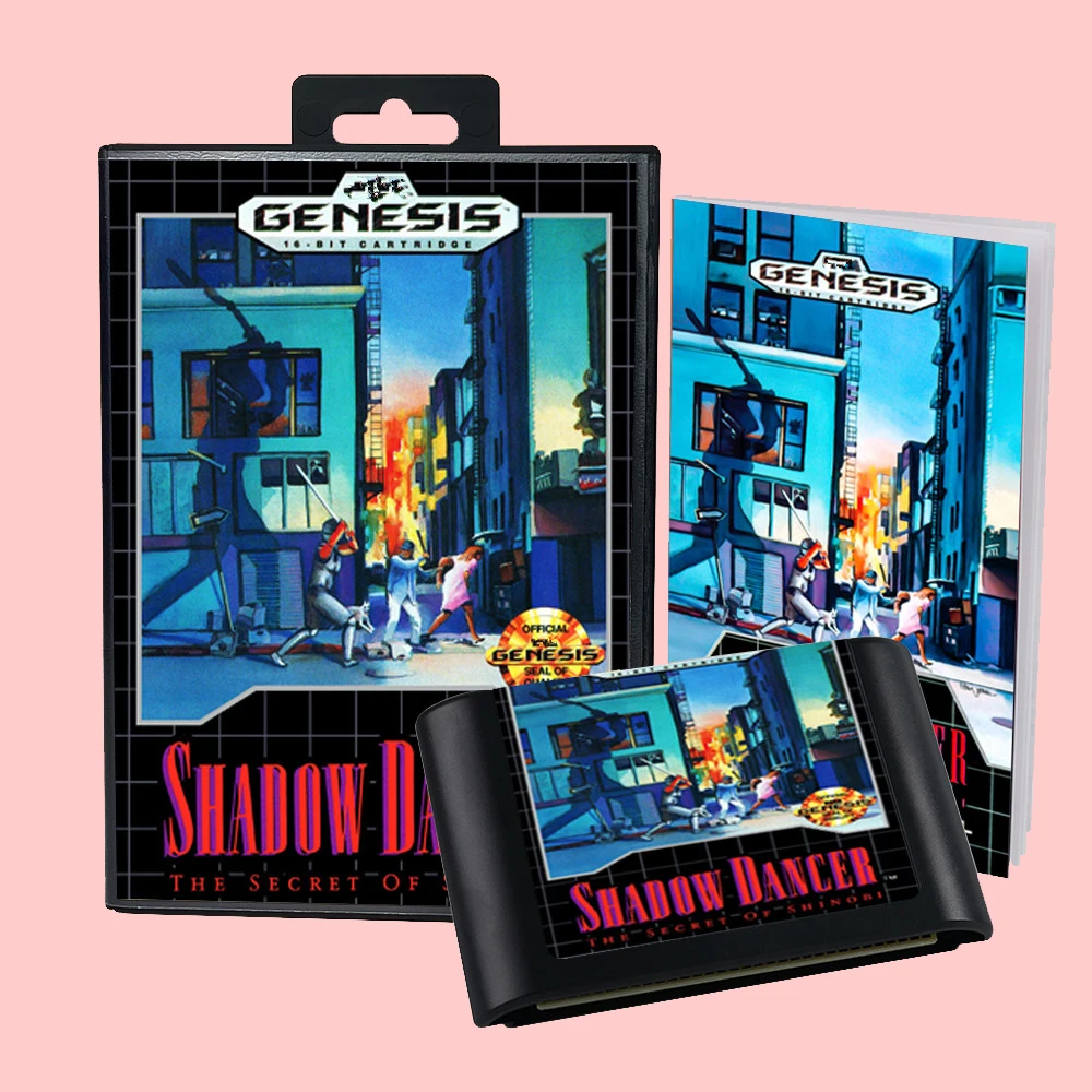 Shadow Dancer The Secret of Shinobi USA Version Game Card Box Manual For 16 bit Sega MD MegaDrive Genesis Consoles
Shadow Dancer The Secret of Shinobi USA Version Game Card Box Manual For 16 bit Sega MD MegaDrive Genesis Consoles