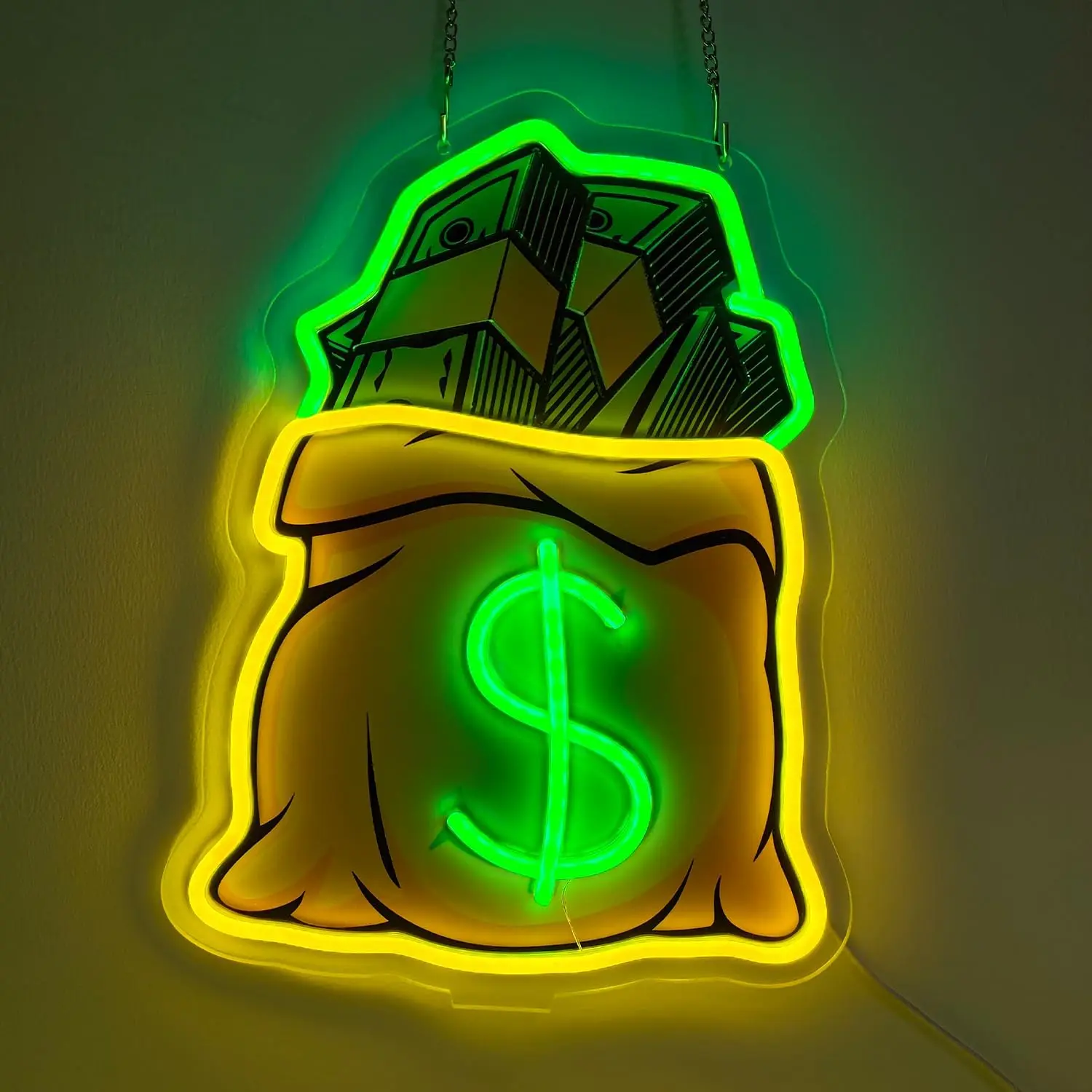 Money Bag Neon Sign USB Powered LED Neon Light for Bar Theater Party Gaming Room Bedroom Decoration Gift Art Wall Light
Money Bag Neon Sign USB Powered LED Neon Light for Bar Theater Party Gaming Room Bedroom Decoration Gift Art Wall Light