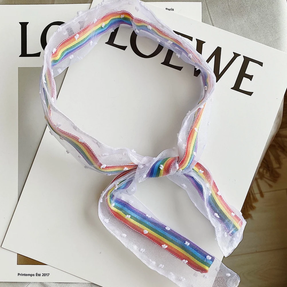 Rainbow Hairband For Women Girls Colorful Dots Fabric Headdress Chic Head Wrap Durable Hair Hoop Mesh Lace Hair Clasp
Rainbow Hairband For Women Girls Colorful Dots Fabric Headdress Chic Head Wrap Durable Hair Hoop Mesh Lace Hair Clasp