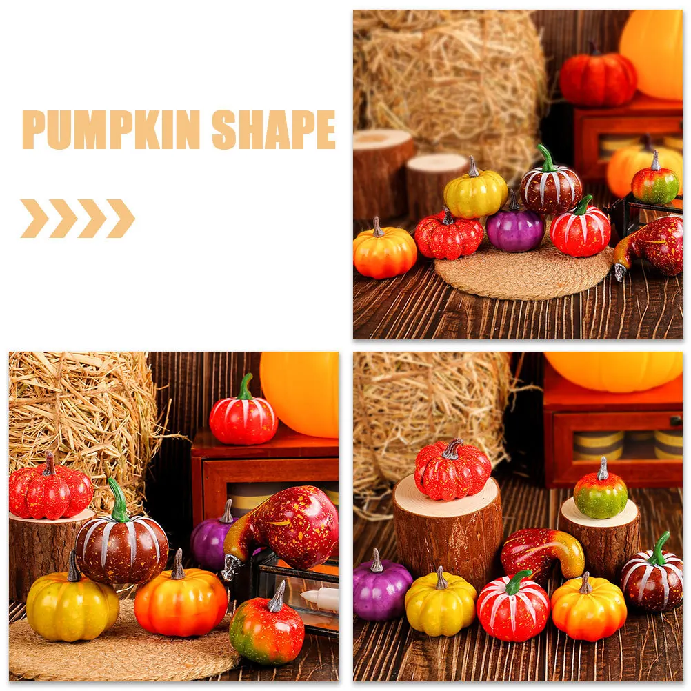 8Pcs Artificial Pumpkin Fall Harvest Simulation Foams Pumpkins Halloween Thanksgiving Decorative Props Foams Pumpkin
8Pcs Artificial Pumpkin Fall Harvest Simulation Foams Pumpkins Halloween Thanksgiving Decorative Props Foams Pumpkin