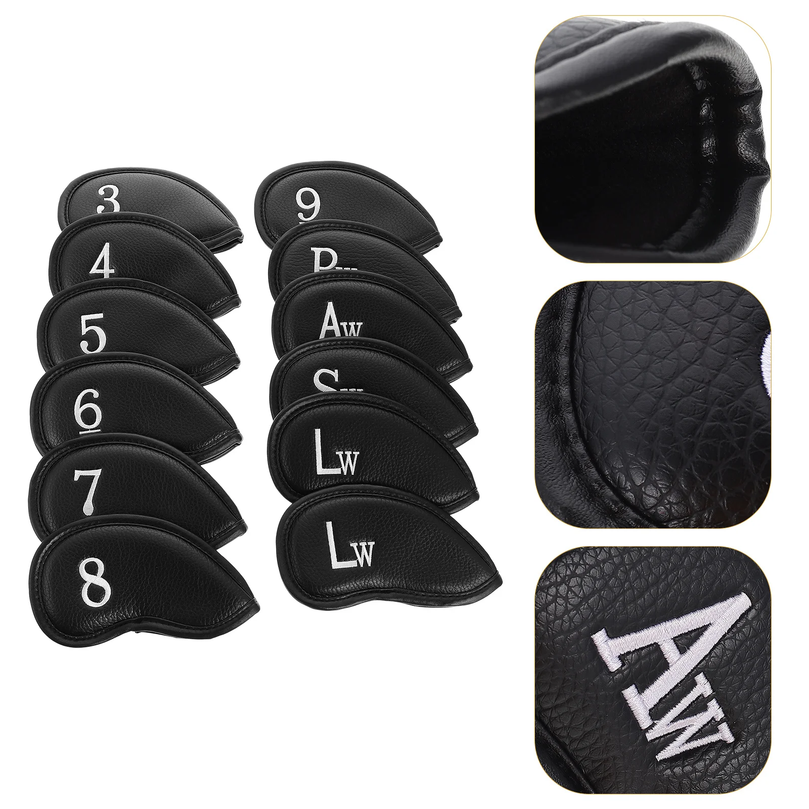 12Pcs Golf Putter Covers with Litchi Pattern Heavy Duty Cue Protectors for Shaft Protection Anti Vibration Stitched Sleeve Golf
12Pcs Golf Putter Covers with Litchi Pattern Heavy Duty Cue Protectors for Shaft Protection Anti Vibration Stitched Sleeve Golf