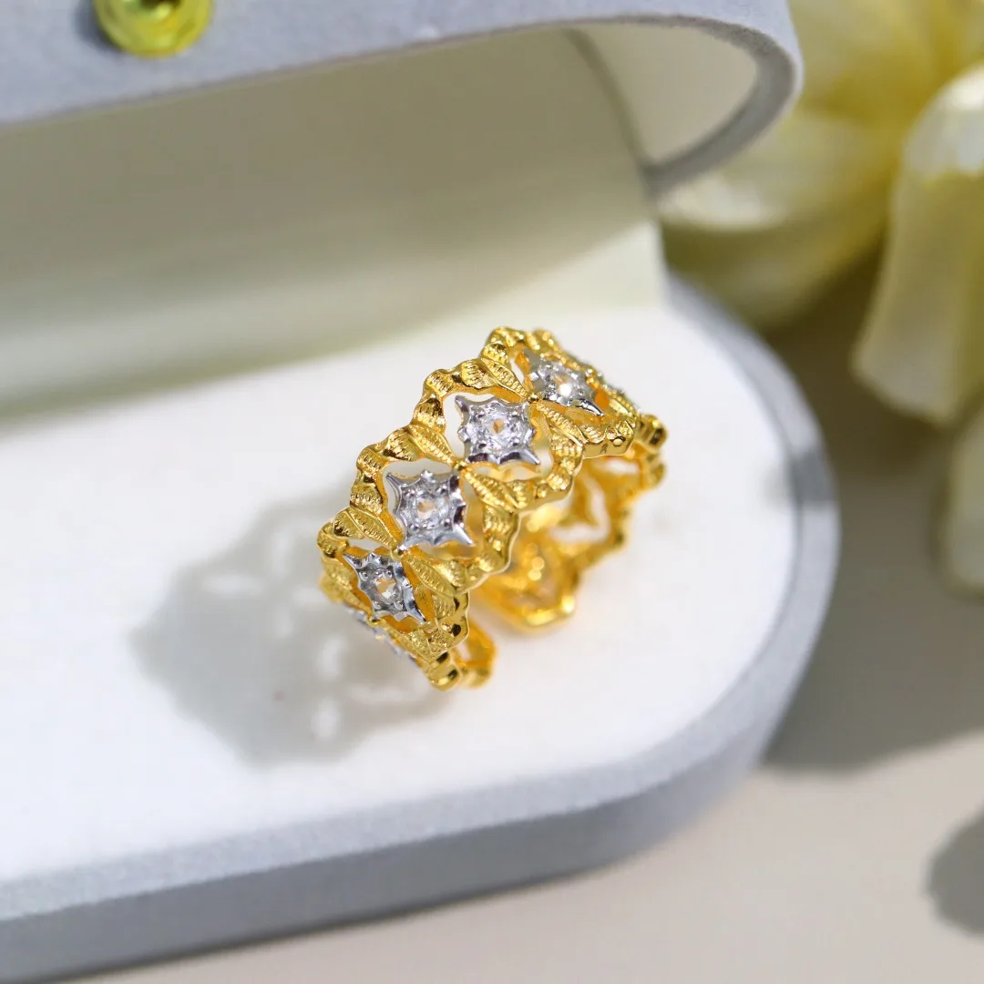 Solid 925 Sterling Silver Plated with Thick 18K Gold White Topaz Rings for Unisex or Man or Female's Classic Cocktail Rings
Solid 925 Sterling Silver Plated with Thick 18K Gold White Topaz Rings for Unisex or Man or Female's Classic Cocktail Rings