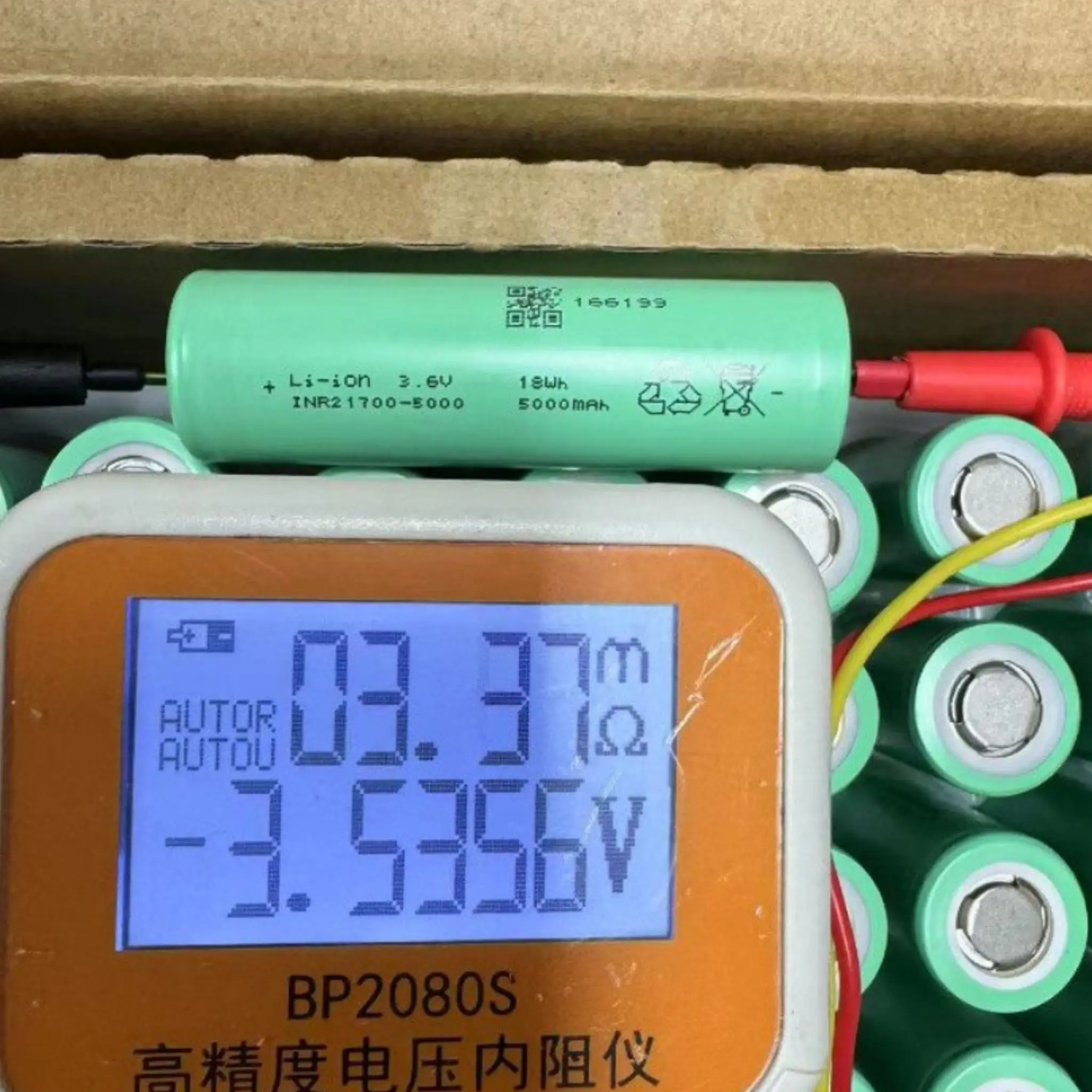 EVE 50PL 21700 5000mah Battery 3.6V 60A High Power High Discharge Current Rechargrable Lithium Battery for Power Tool
EVE 50PL 21700 5000mah Battery 3.6V 60A High Power High Discharge Current Rechargrable Lithium Battery for Power Tool