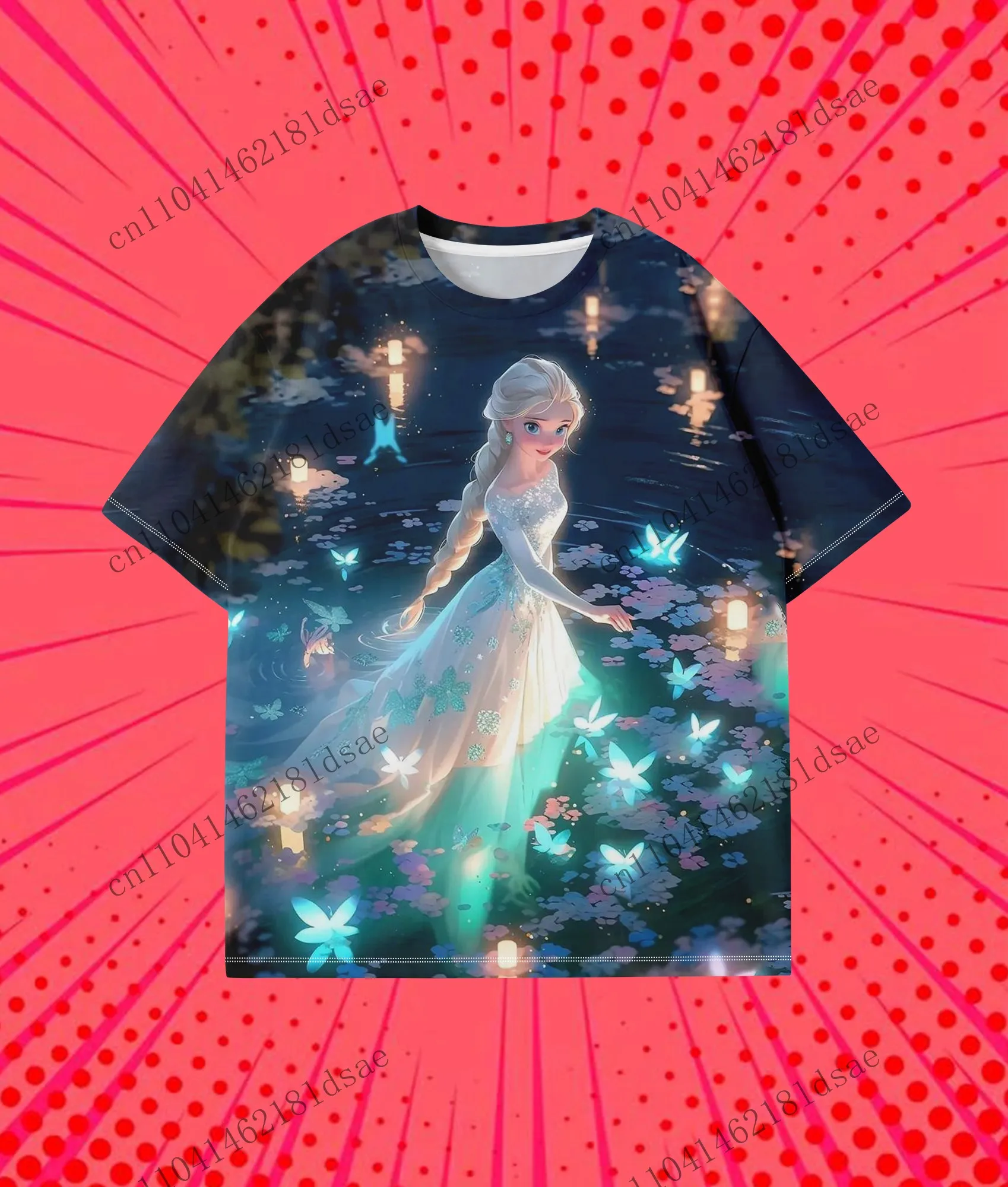 Летняя футболка принцессы в стиле Харадзюку, топы с героями мультфильмов, модная повседневная женская футболка из полиэстера с 3D принтом для взрослых и детей, романтическая
Летняя футболка принцессы в стиле Харадзюку, топы с героями мультфильмов, модная повседневная женская футболка из полиэстера с 3D принтом для взрослых и детей, романтическая