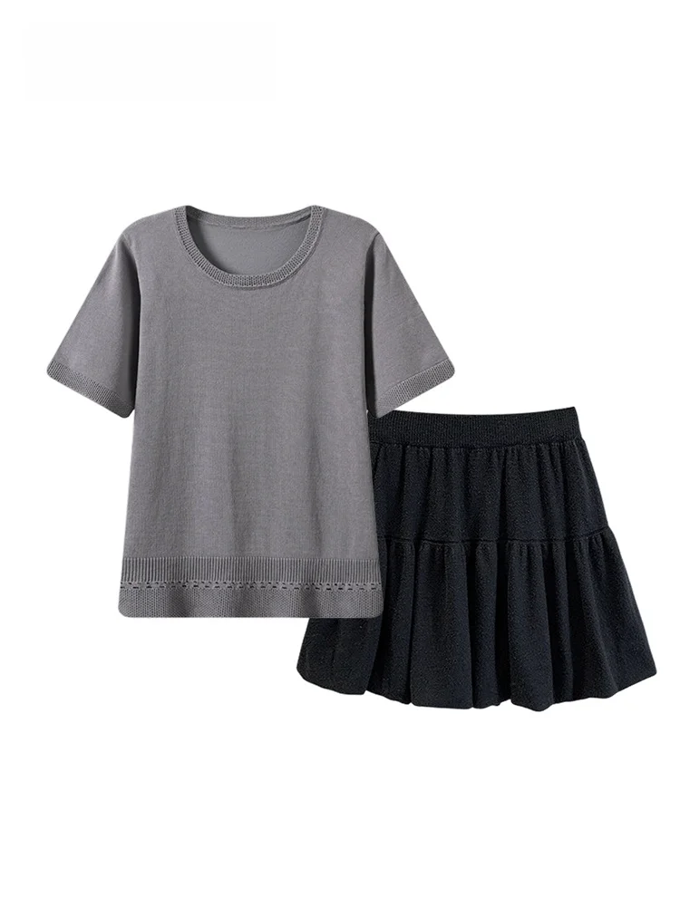 Cara CLUB plus Size College Style Short Sleeve Set Women Summer New round Neck Top Skirt plus Size Sister Versatile Dress
Cara CLUB plus Size College Style Short Sleeve Set Women Summer New round Neck Top Skirt plus Size Sister Versatile Dress