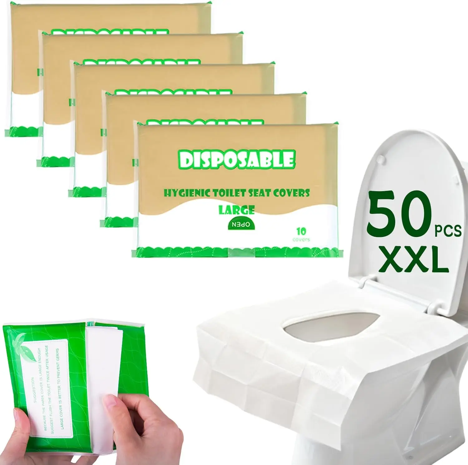 Одноразовые смываемые накладки на унитаз, 50 шт. XXL для взрослых и детей, для путешествий, приучения к горшку в общественных туалетах
Одноразовые смываемые накладки на унитаз, 50 шт. XXL для взрослых и детей, для путешествий, приучения к горшку в общественных туалетах