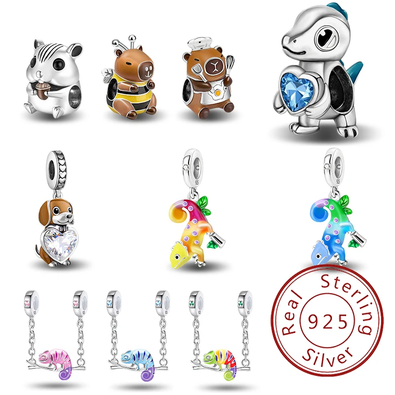 Стерлингового Серебра 925 пробы, динозавр, ящерица, Капибала, собака, животное, серия, бусина, браслет «сделай сам», изготовление браслетов, подарок высокого качества, ювелирные изделия
Стерлингового Серебра 925 пробы, динозавр, ящерица, Капибала, собака, животное, серия, бусина, браслет «сделай сам», изготовление браслетов, подарок высокого качества, ювелирные изделия