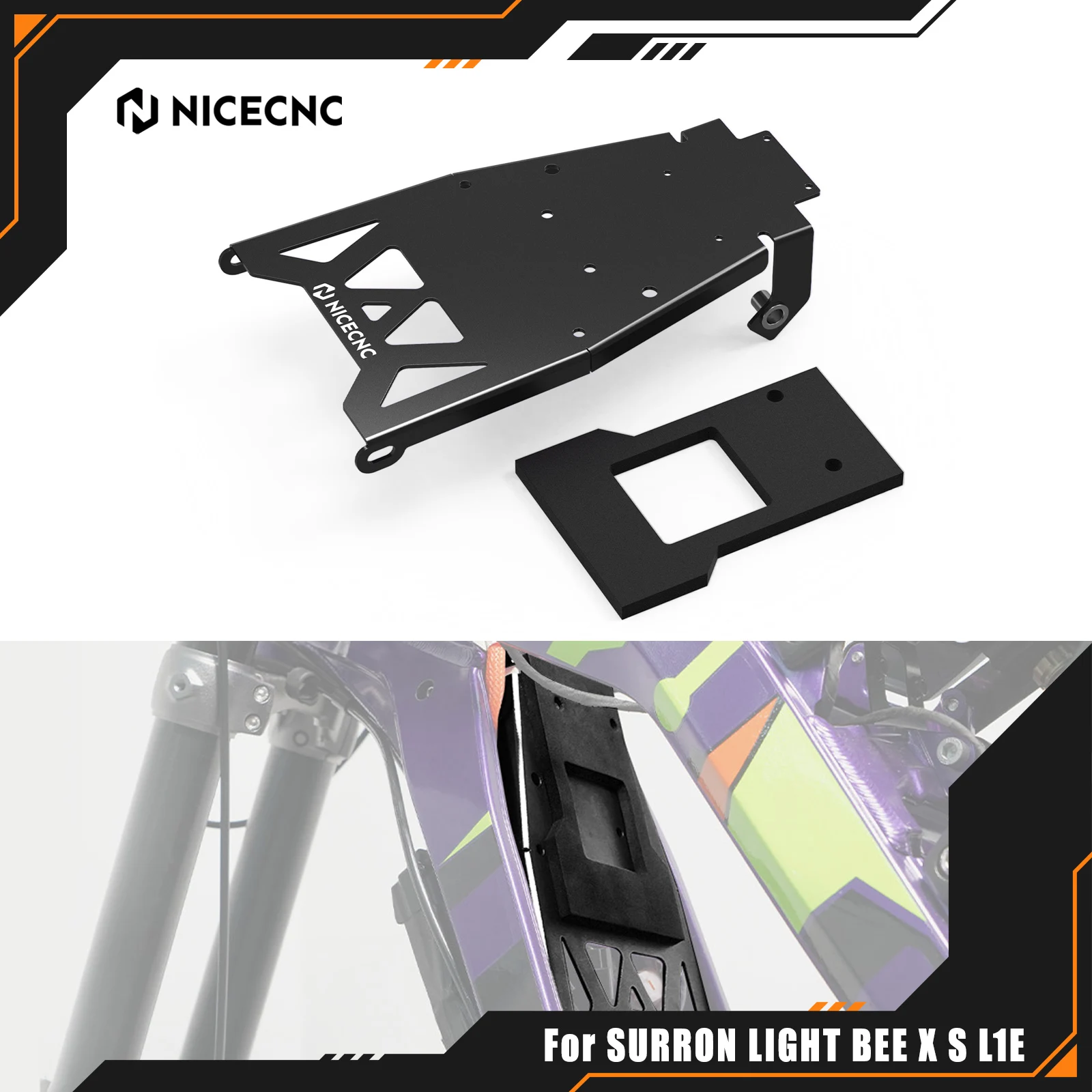 NICECNC For Surron Light Bee X Battery Front Plate Fender Guard For Sur-ron Light Bee S L1E For Segway X160 X260 Electric Bike
NICECNC For Surron Light Bee X Battery Front Plate Fender Guard For Sur-ron Light Bee S L1E For Segway X160 X260 Electric Bike