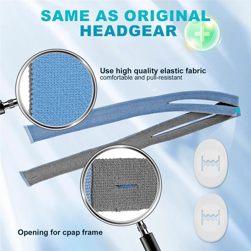 Nasal Pillow Mask CPAP Headgear Strap Kit CPAP Strap Covers And Hose Hanger Blue & White For Resmed Airfit P10-B64A
Nasal Pillow Mask CPAP Headgear Strap Kit CPAP Strap Covers And Hose Hanger Blue & White For Resmed Airfit P10-B64A