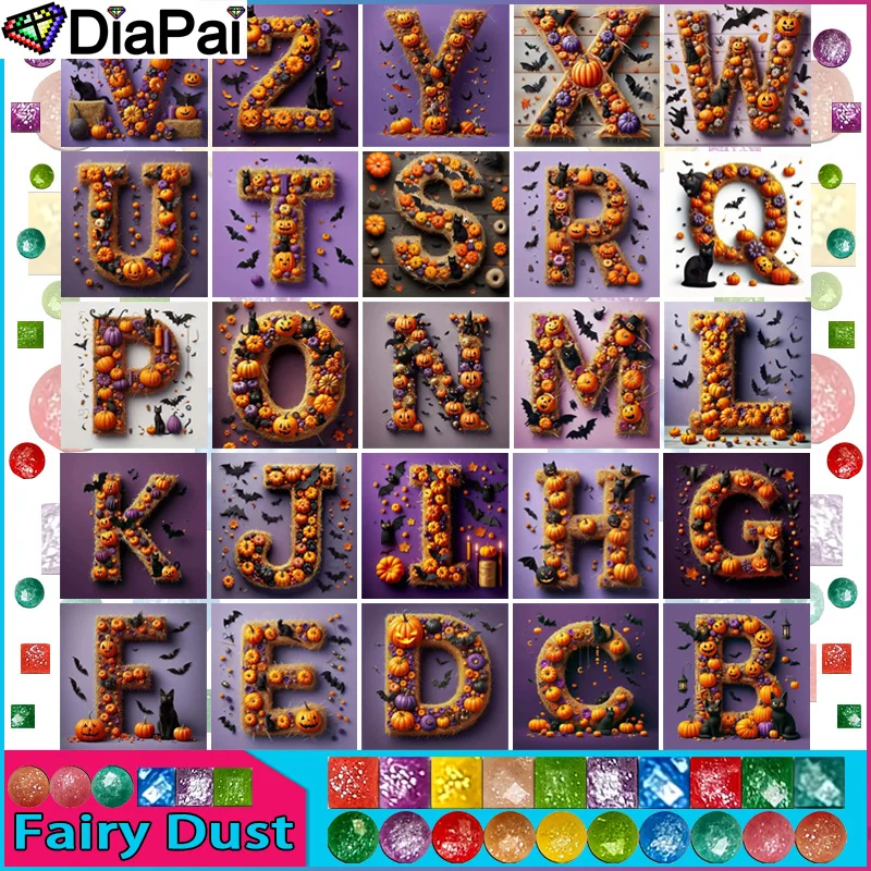 DiaPai Fairy Dust AB "Halloween Alphabet" Diamond Painting 5D Full Square/Round Drill Home Decor DIY Diamond Embroidery Cross
DiaPai Fairy Dust AB "Halloween Alphabet" Diamond Painting 5D Full Square/Round Drill Home Decor DIY Diamond Embroidery Cross