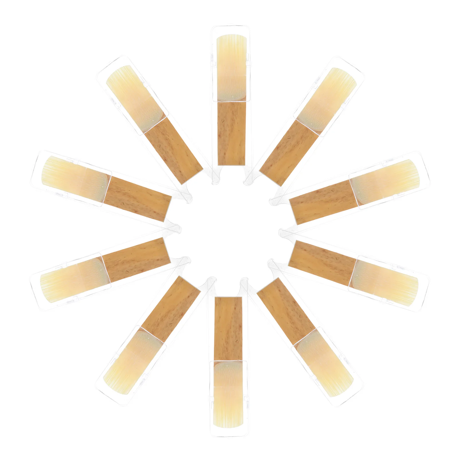 10 Pcs Saxophone Reeds for Soprano Sax Woodwind Instrument Accessories Moderate Hardness Clear Sound Professional Wind Music
10 Pcs Saxophone Reeds for Soprano Sax Woodwind Instrument Accessories Moderate Hardness Clear Sound Professional Wind Music
