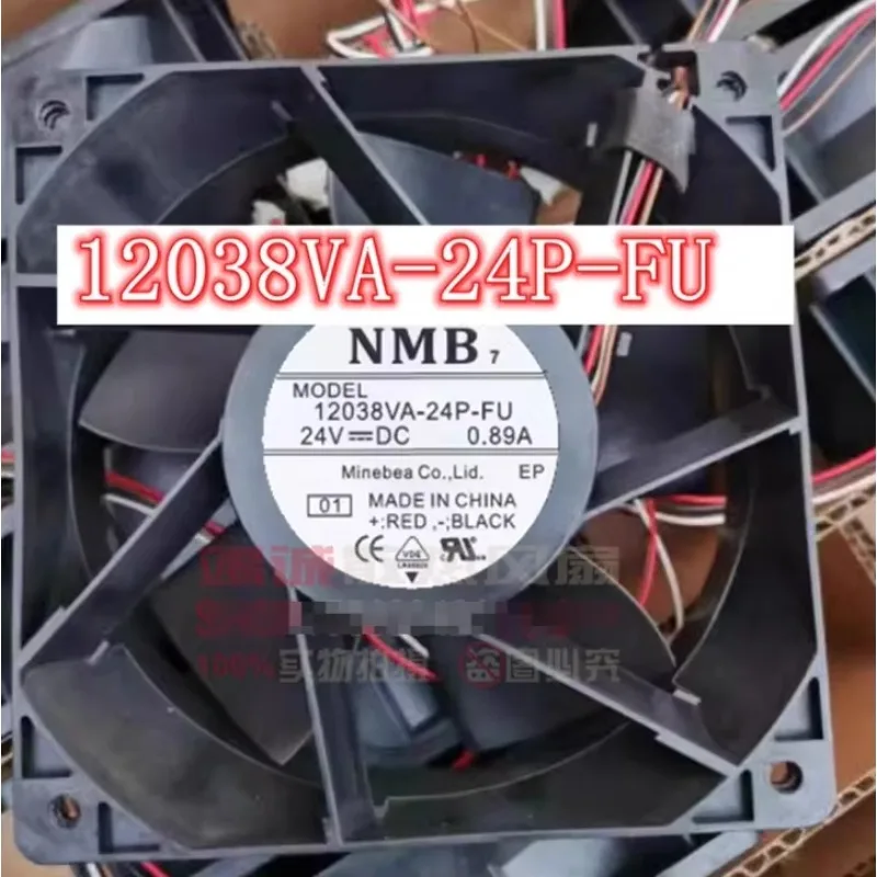 NMB 12038VA-24P-FU DC 24V 0.89A 120x120x38mm 4-Wire Server Cooling Fan
NMB 12038VA-24P-FU DC 24V 0.89A 120x120x38mm 4-Wire Server Cooling Fan