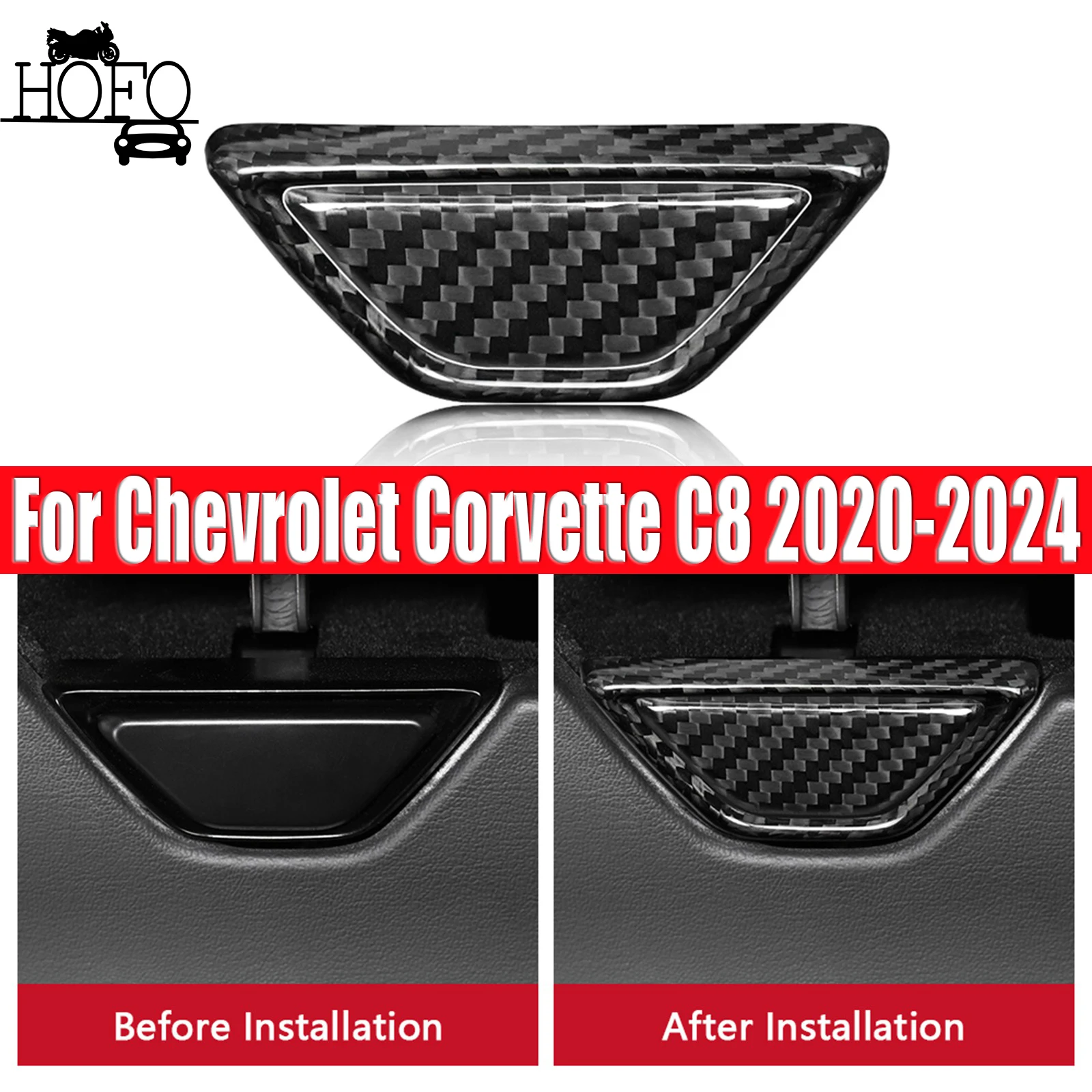 Real Carbon Fiber Car Armrest Box Button Cover Trim For Corvette C8 2020-2024 Interior Accessories
Real Carbon Fiber Car Armrest Box Button Cover Trim For Corvette C8 2020-2024 Interior Accessories