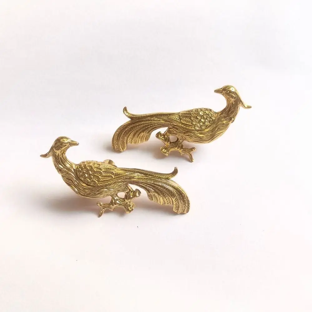 Elegant Solid Brass Brass Drawer Handle Pure Copper Phoenix Design Cabinet Handle Classical Luxury Drawer Handle Shoe Cabinet
Elegant Solid Brass Brass Drawer Handle Pure Copper Phoenix Design Cabinet Handle Classical Luxury Drawer Handle Shoe Cabinet