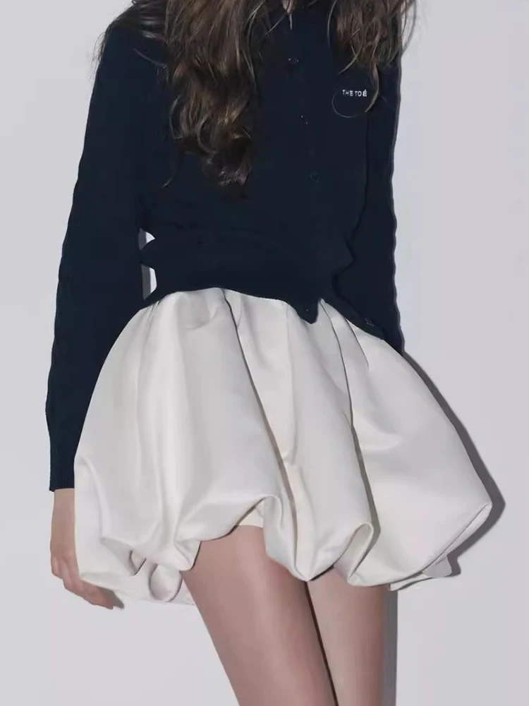 Lautaro Spring Summer Sweet Cute Soft Shiny Satin Mini Bud Skirt Women with Shorts High Waist Short Luxury Designer Clothes
Lautaro Spring Summer Sweet Cute Soft Shiny Satin Mini Bud Skirt Women with Shorts High Waist Short Luxury Designer Clothes