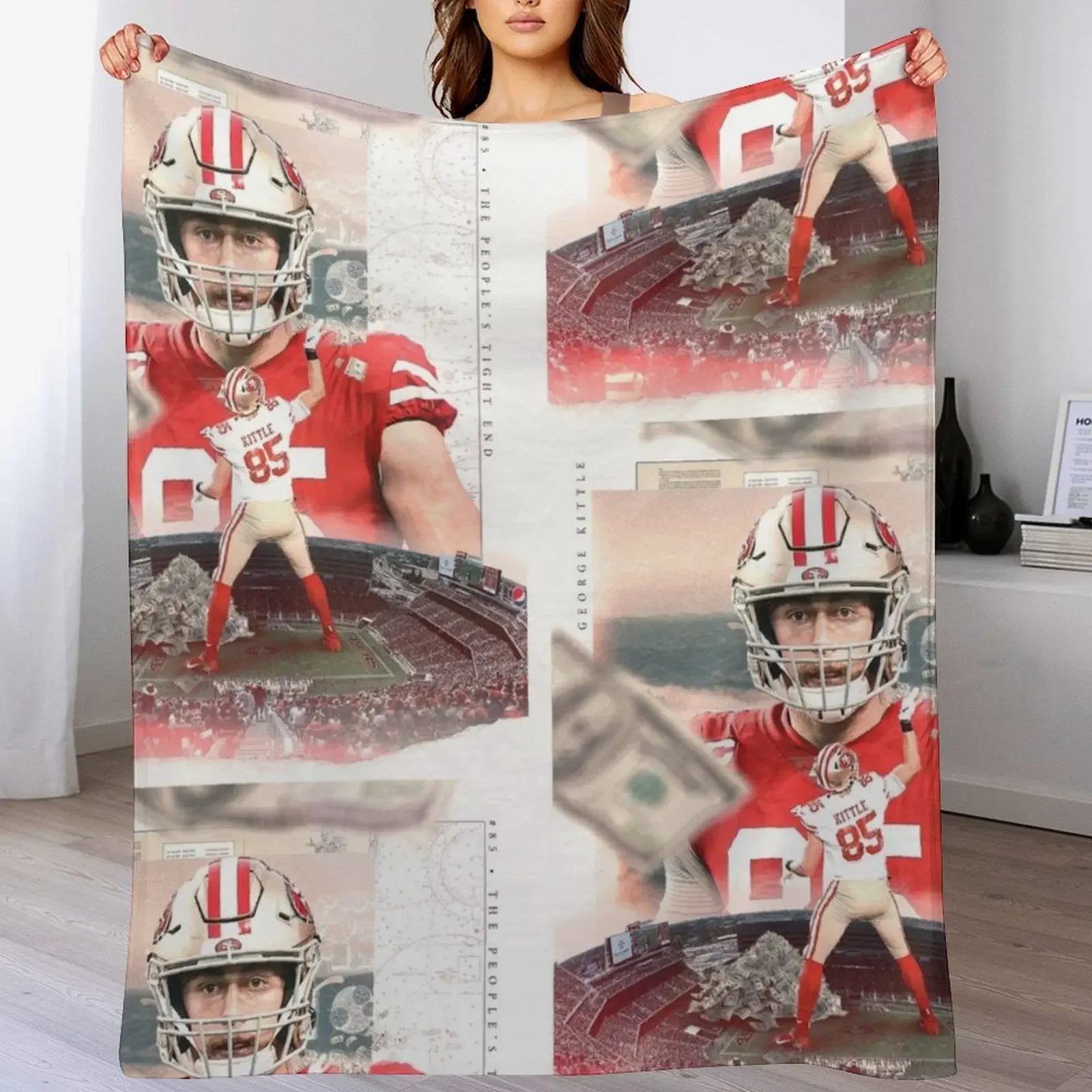 George Kittle Throw Blanket Men's Soft Warm Throw Blanket for Couch
George Kittle Throw Blanket Men's Soft Warm Throw Blanket for Couch