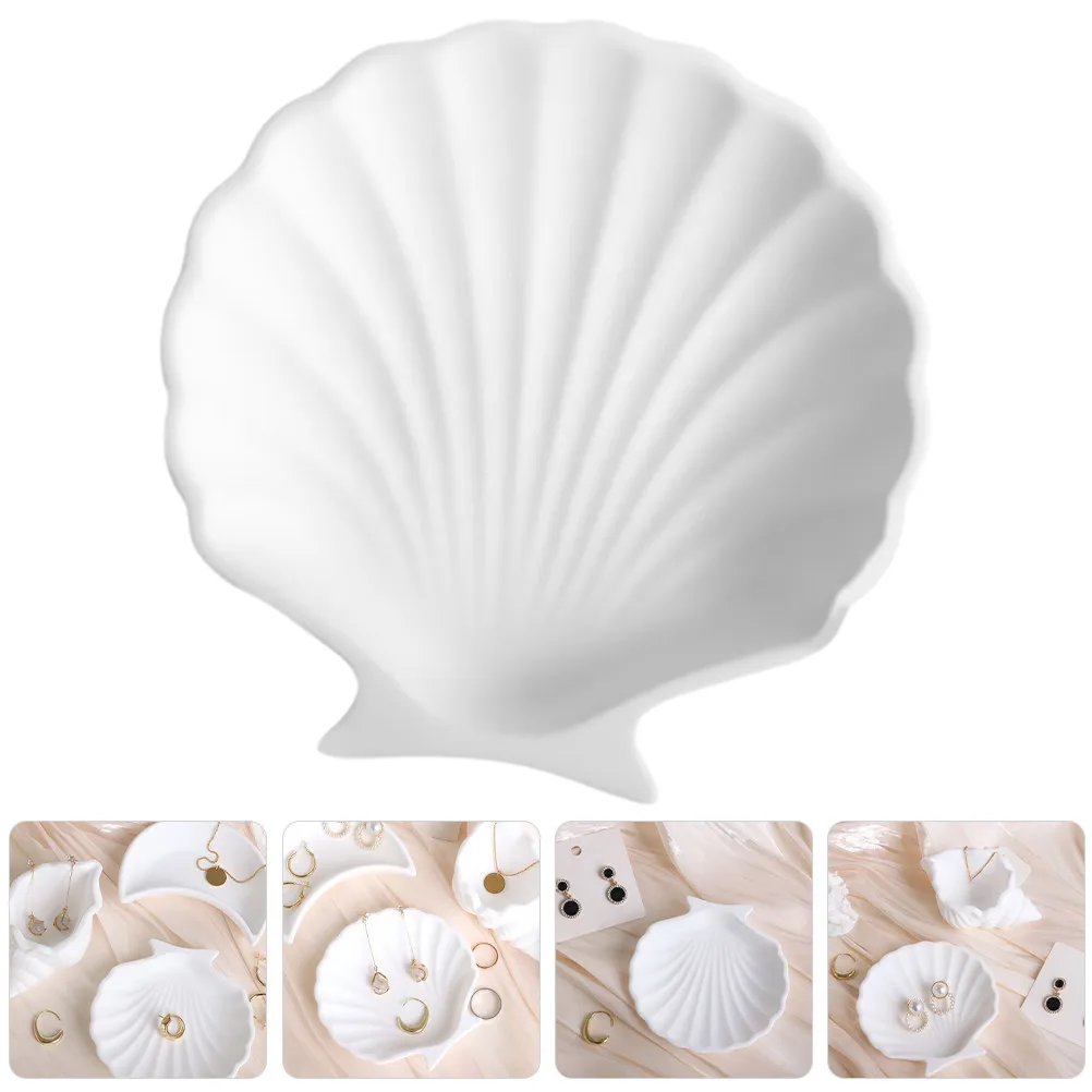 Shell Tray Jewelry Dish White Sleek Minimalist Trinket Tray for Engagement Ring Earrings Display Photography Styling Desk Decor
Shell Tray Jewelry Dish White Sleek Minimalist Trinket Tray for Engagement Ring Earrings Display Photography Styling Desk Decor