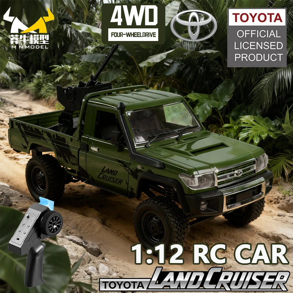 MN MODEL 1:12 4WD RC Jungle Off-road Car Adventure All Terrain Vehicle Rock Crawler LC79 Climbing Flak Gun Truck Toy for Adult
MN MODEL 1:12 4WD RC Jungle Off-road Car Adventure All Terrain Vehicle Rock Crawler LC79 Climbing Flak Gun Truck Toy for Adult