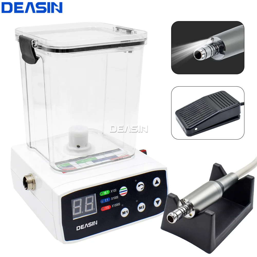 Multifunctional Dental Electric Micro Motor Micromotor Foot Control with Water Tank LED Brushless for 1:1 1:5 16:1 Contra Angle
Multifunctional Dental Electric Micro Motor Micromotor Foot Control with Water Tank LED Brushless for 1:1 1:5 16:1 Contra Angle