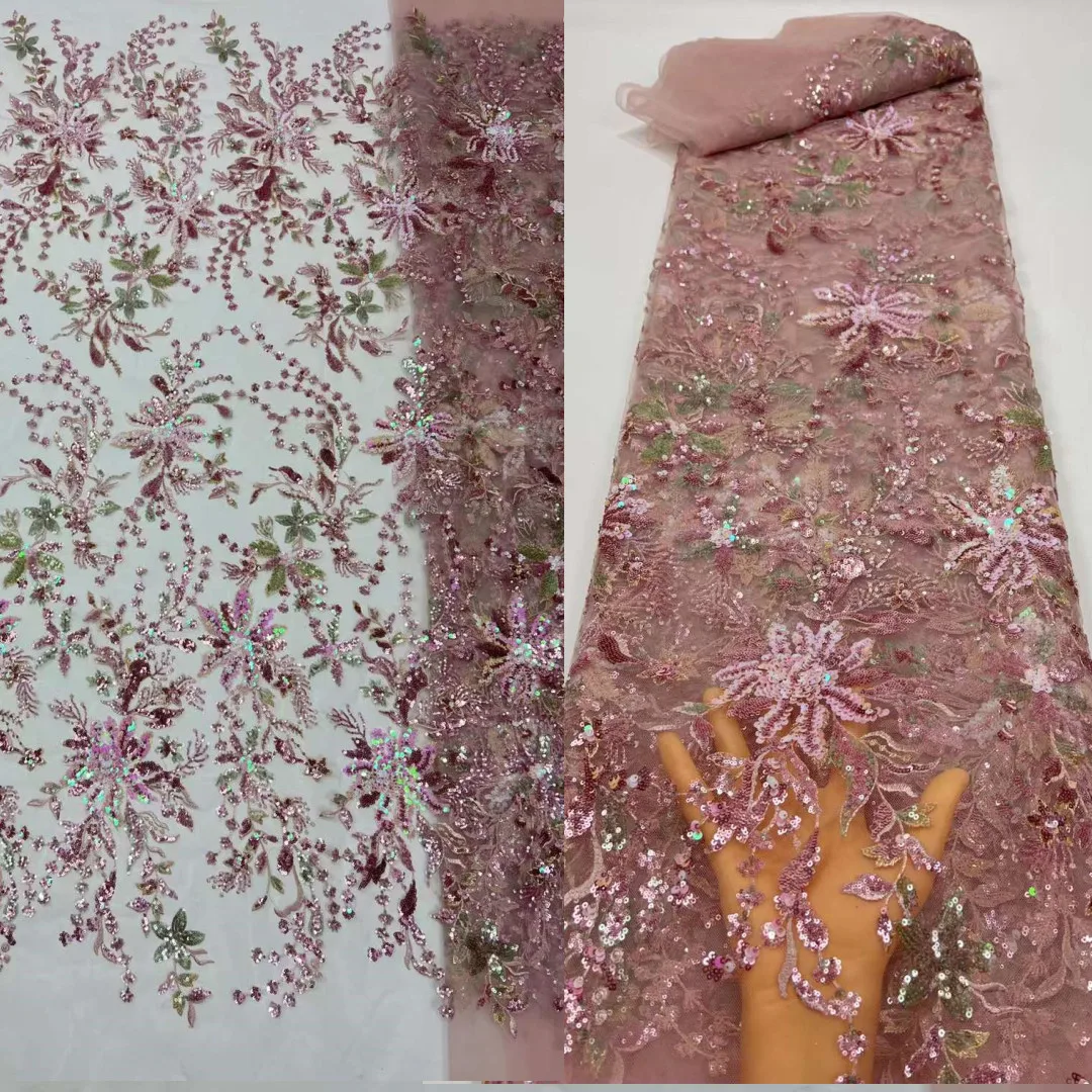 Beautiful Sequins Embroidered Fabric French Tulle net lace African Sequins Nigeria fabric lace For Evening dresses Weddings
Beautiful Sequins Embroidered Fabric French Tulle net lace African Sequins Nigeria fabric lace For Evening dresses Weddings