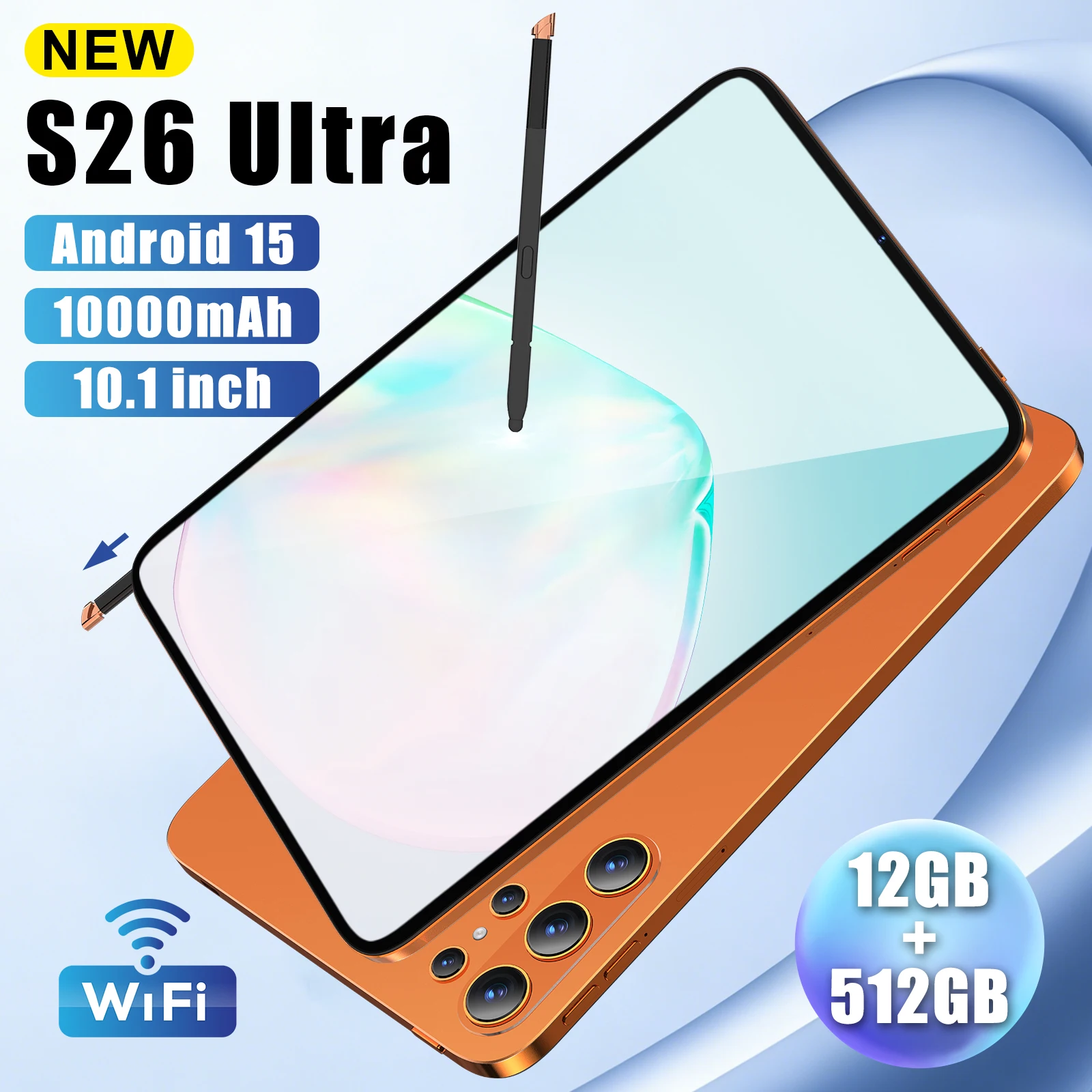 Original S26-Ultra Global Tablet Android15 12GB 512GB 10000mAh Battery 5G Dual Sim Call WiFi Google Play 4K HD Display Tab PC
Original S26-Ultra Global Tablet Android15 12GB 512GB 10000mAh Battery 5G Dual Sim Call WiFi Google Play 4K HD Display Tab PC