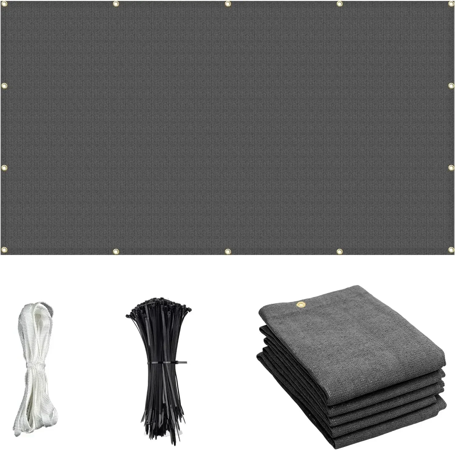 Sun Shade Cloth with Grommets 8×16 FT Shade Panel Shade Tarp Screen Fabic for Outdoor Patio Pergola Cover Deck Garden, Dark Grey
Sun Shade Cloth with Grommets 8×16 FT Shade Panel Shade Tarp Screen Fabic for Outdoor Patio Pergola Cover Deck Garden, Dark Grey