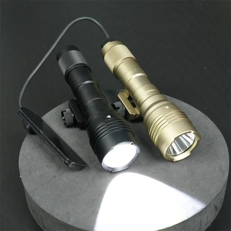 Tactical Flashlight Metal Strobe Scout Light LED Dual Function Remote Pressure Switch Picatinny Rail 900 Lumens
Tactical Flashlight Metal Strobe Scout Light LED Dual Function Remote Pressure Switch Picatinny Rail 900 Lumens