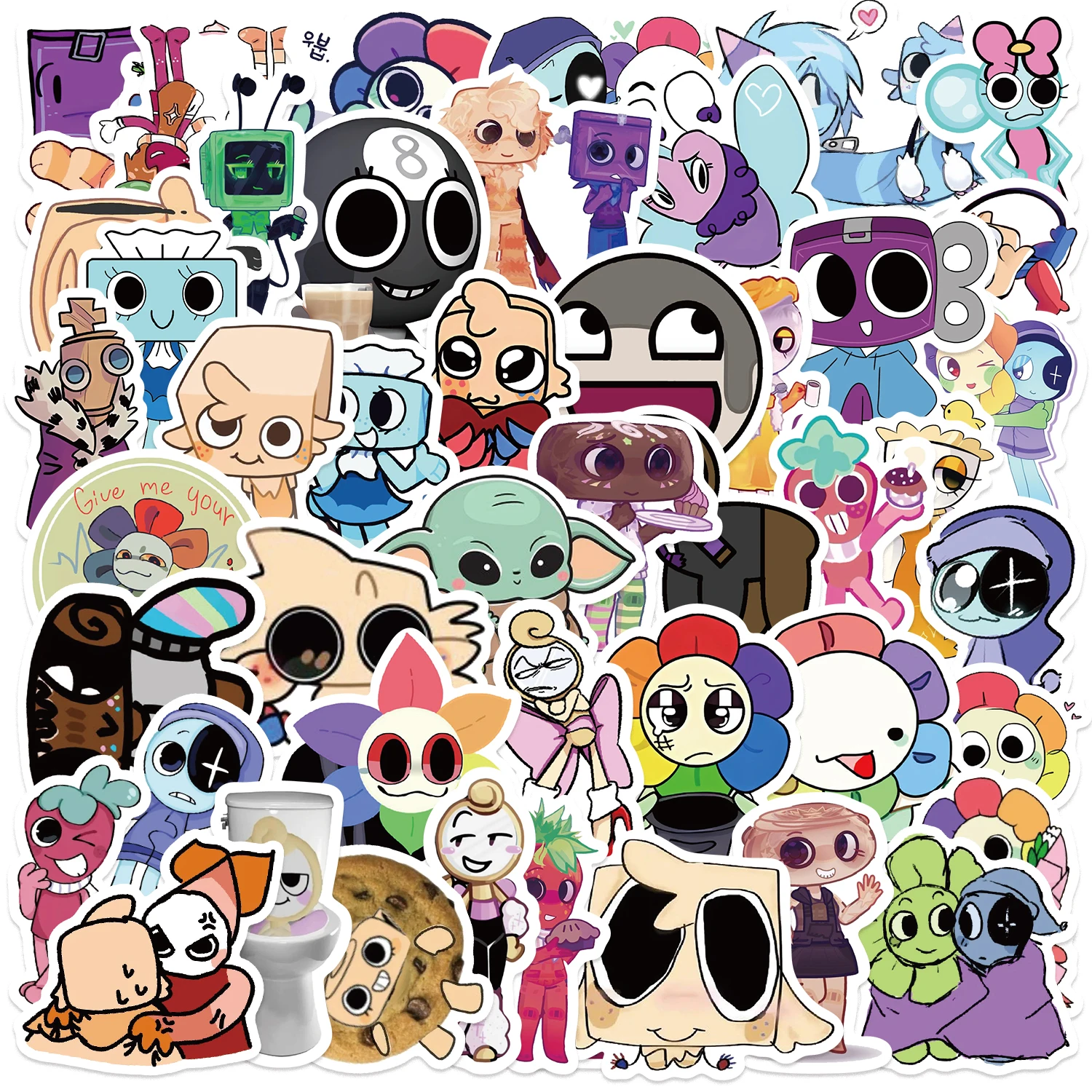 51PCS Funny Dandy's World Stickers DIY Decoration Waterproof Sticker Skateboard Notebook Luggage Laptop Phone Fridge Decals
51PCS Funny Dandy's World Stickers DIY Decoration Waterproof Sticker Skateboard Notebook Luggage Laptop Phone Fridge Decals