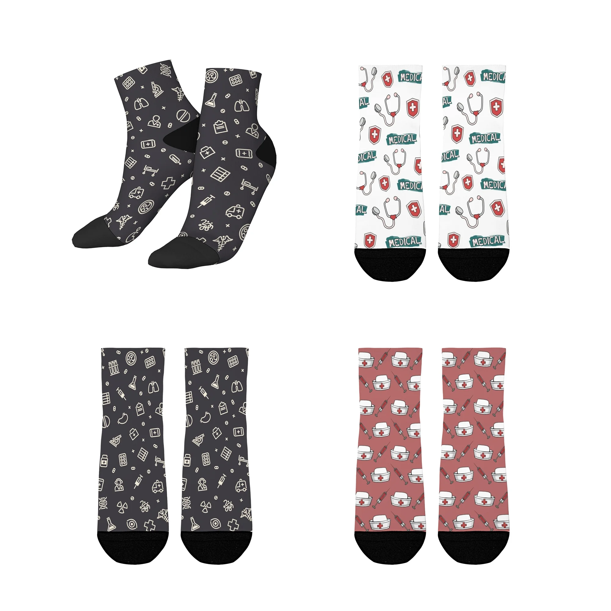 Medical Doctor Nurse Trend Print Unisex Breathable Elastic Harajuku Style Daily Outdoor Sports Low-top Socks Holiday Gift
Medical Doctor Nurse Trend Print Unisex Breathable Elastic Harajuku Style Daily Outdoor Sports Low-top Socks Holiday Gift