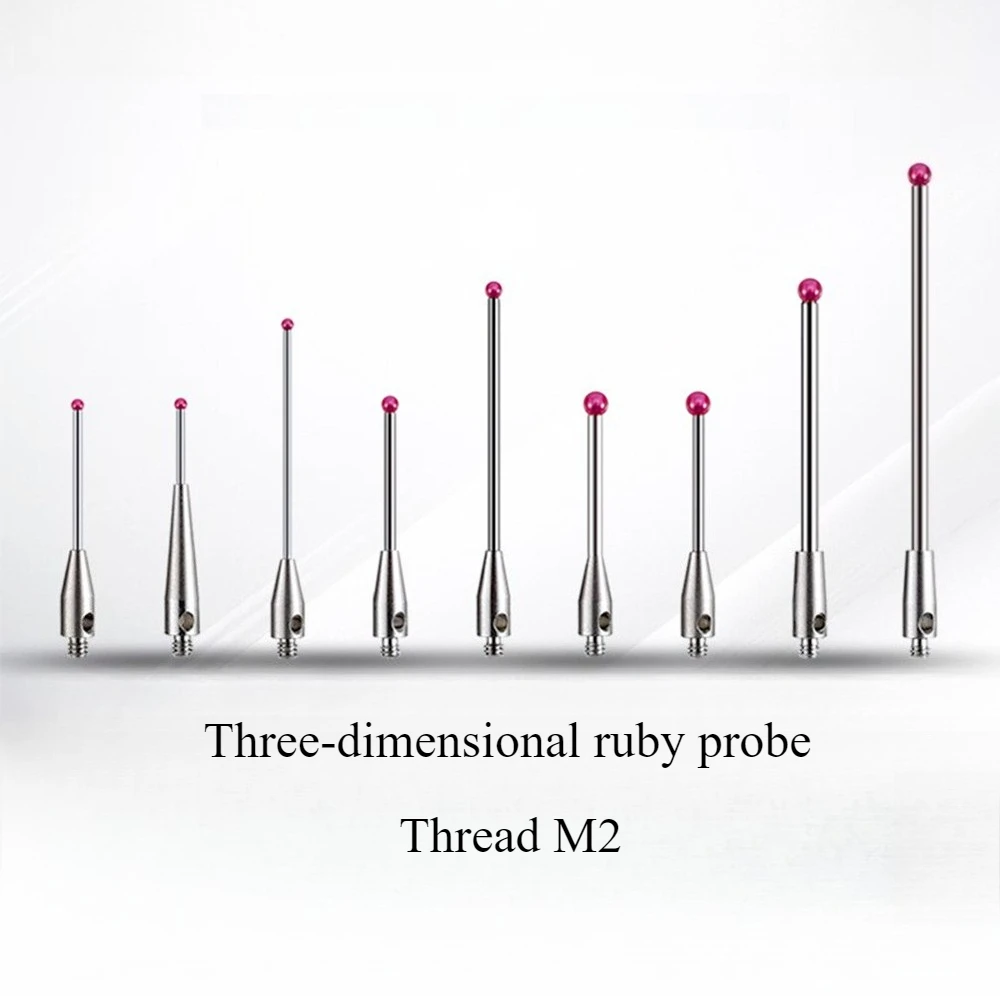 1 piece M2 of ruby tungsten carbide CMM thread CNC measuring probe; pointed contact ball headCNC precision measurement
1 piece M2 of ruby tungsten carbide CMM thread CNC measuring probe; pointed contact ball headCNC precision measurement