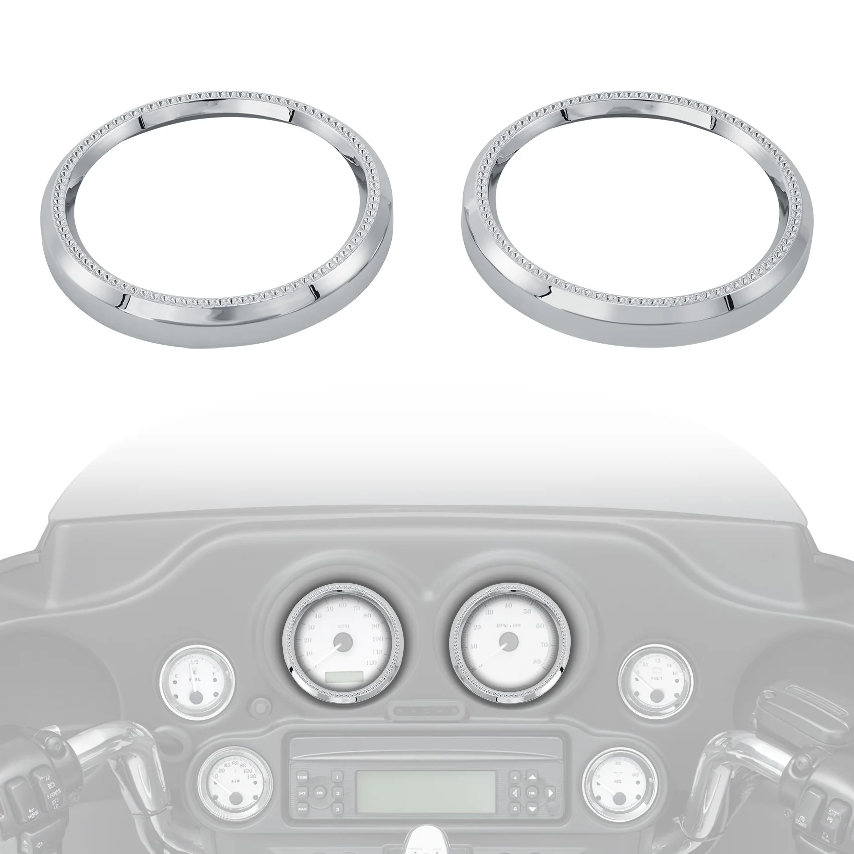 Motorcycle Large Instrument Gauge 3" Bezel Trim Ring For Harley Electra Street Glide FLH FLHX 1996-2013 2012 2011 2010 2009 2008
Motorcycle Large Instrument Gauge 3" Bezel Trim Ring For Harley Electra Street Glide FLH FLHX 1996-2013 2012 2011 2010 2009 2008