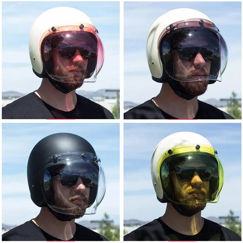 Bubble mirror helmet accessories motorcycle helmet three buckle retro helmet lens bubble shield mask helmet accessories 
Bubble mirror helmet accessories motorcycle helmet three buckle retro helmet lens bubble shield mask helmet accessories