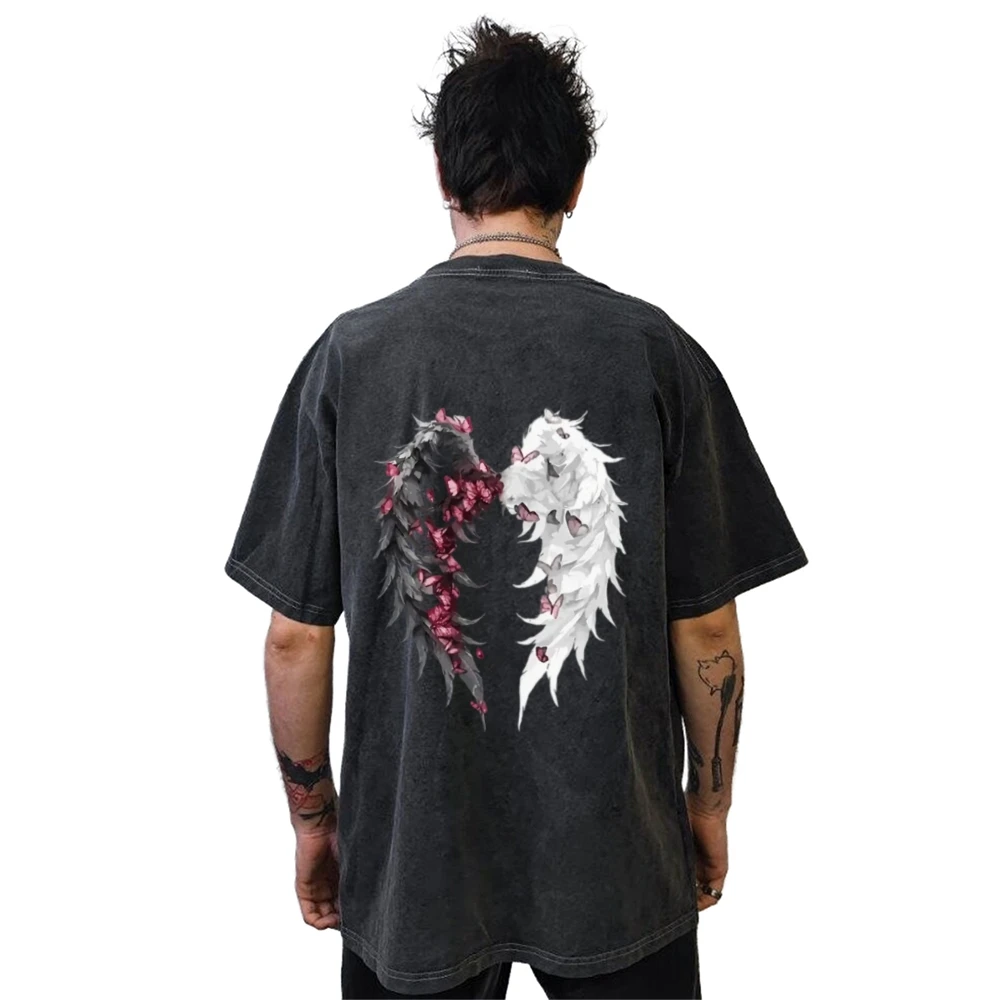 Тяжелая базовая мужская футболка из чистого хлопка с короткими рукавами и принтом в стиле Y2K, свободная уличная одежда, дышащий удобный топ
Тяжелая базовая мужская футболка из чистого хлопка с короткими рукавами и принтом в стиле Y2K, свободная уличная одежда, дышащий удобный топ