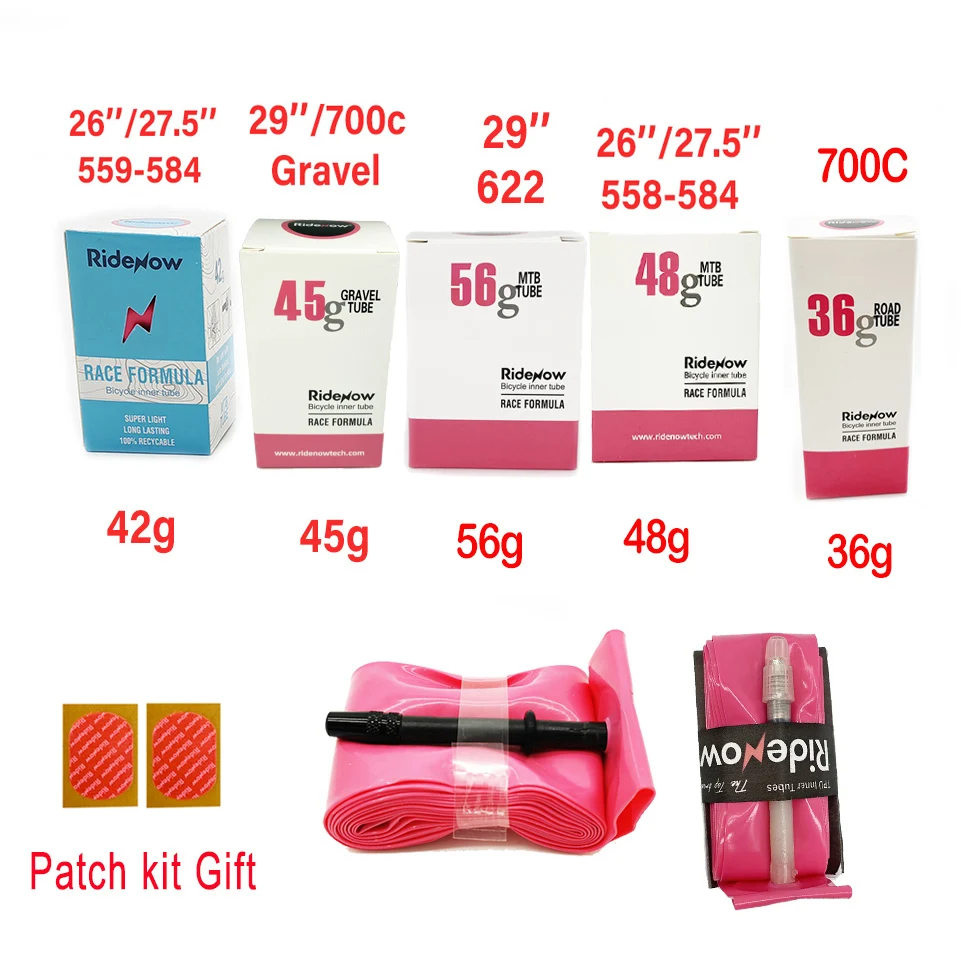RideNow Ultralight Bike Inner Tube 700C 18-38C 26 27.5 29 inch Road MTB Gravel Bicycle Inner Tubes French Valve TPU Inner Tube
RideNow Ultralight Bike Inner Tube 700C 18-38C 26 27.5 29 inch Road MTB Gravel Bicycle Inner Tubes French Valve TPU Inner Tube