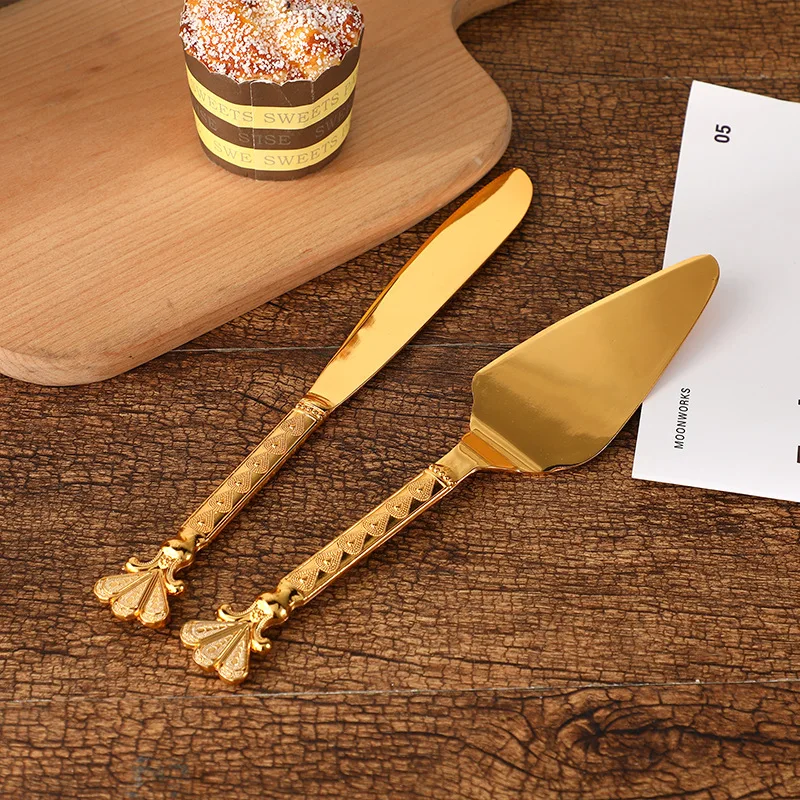 European-style classical knife and shovel set luxury Western restaurant wedding tableware cake pizza steak cutter and shovel
European-style classical knife and shovel set luxury Western restaurant wedding tableware cake pizza steak cutter and shovel