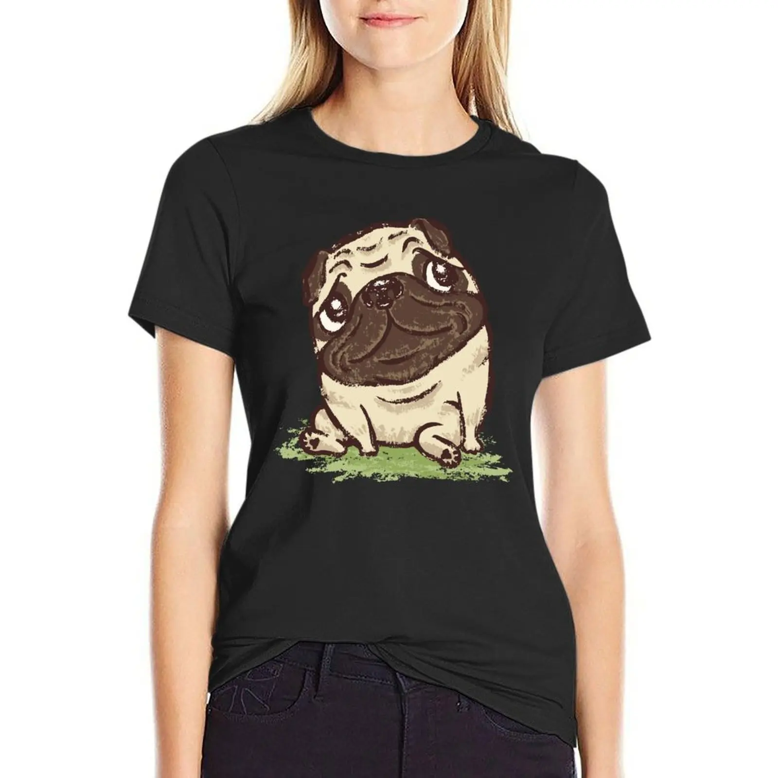 Футболка Pug that relaxes, футболки в тяжелом весе, корейские модные обтягивающие рубашки для женщин
Футболка Pug that relaxes, футболки в тяжелом весе, корейские модные обтягивающие рубашки для женщин