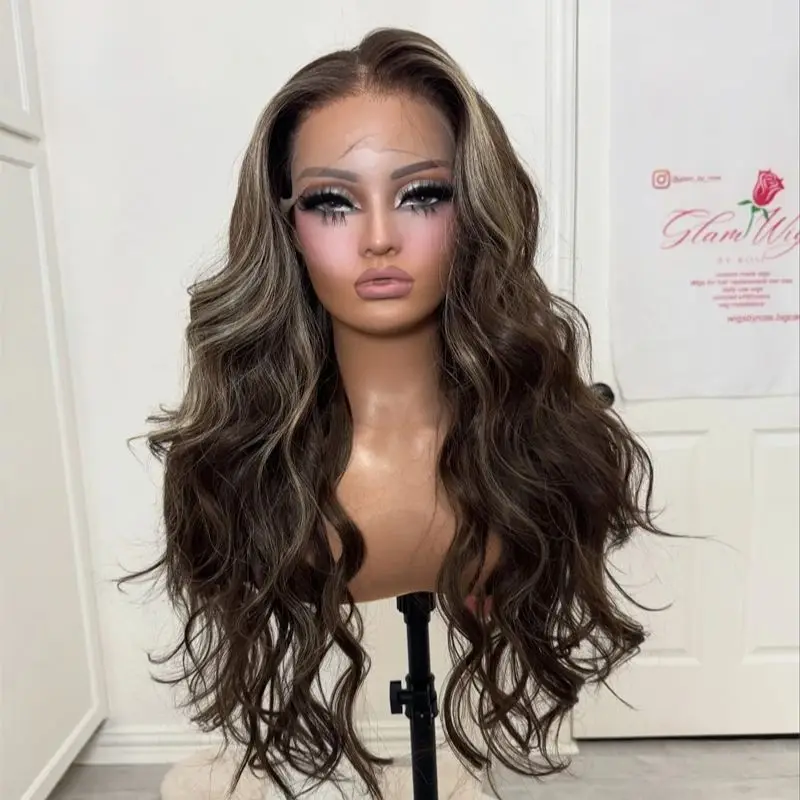 Парик плотности 150% Темно-коричневый со светлыми полосками HD Парик фронта шнурка 13x4 Высококачественный синтетический бесклеевой парик с объемной волной и свободной частью
Парик плотности 150% Темно-коричневый со светлыми полосками HD Парик фронта шнурка 13x4 Высококачественный синтетический бесклеевой парик с объемной волной и свободной частью